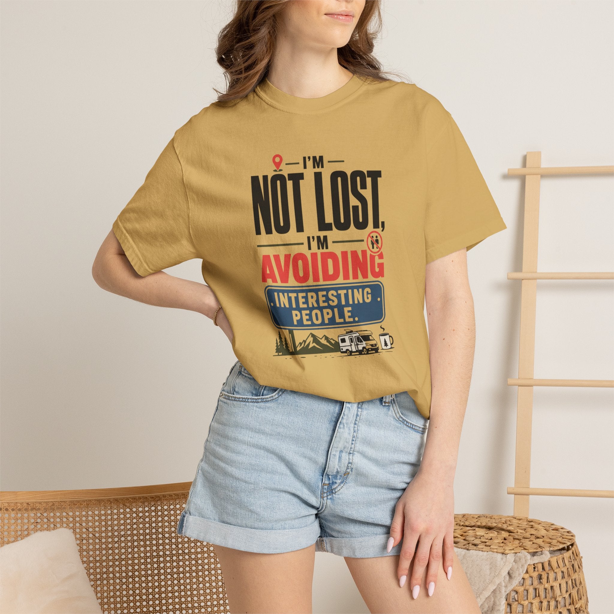 I'm Not Lost I'm Avoiding Interesting People - T-Shirt