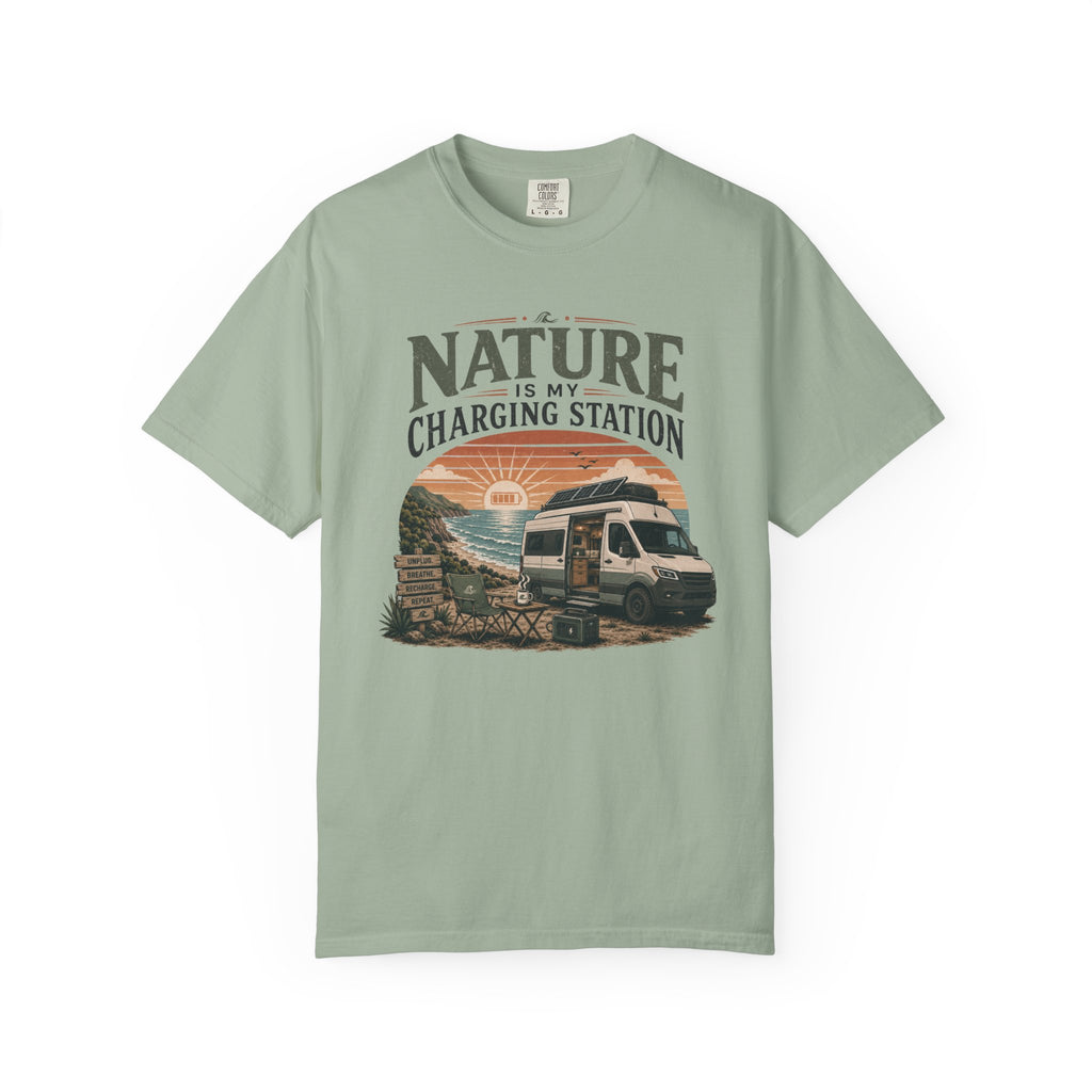Nature Is My Charging Station - T-Shirt