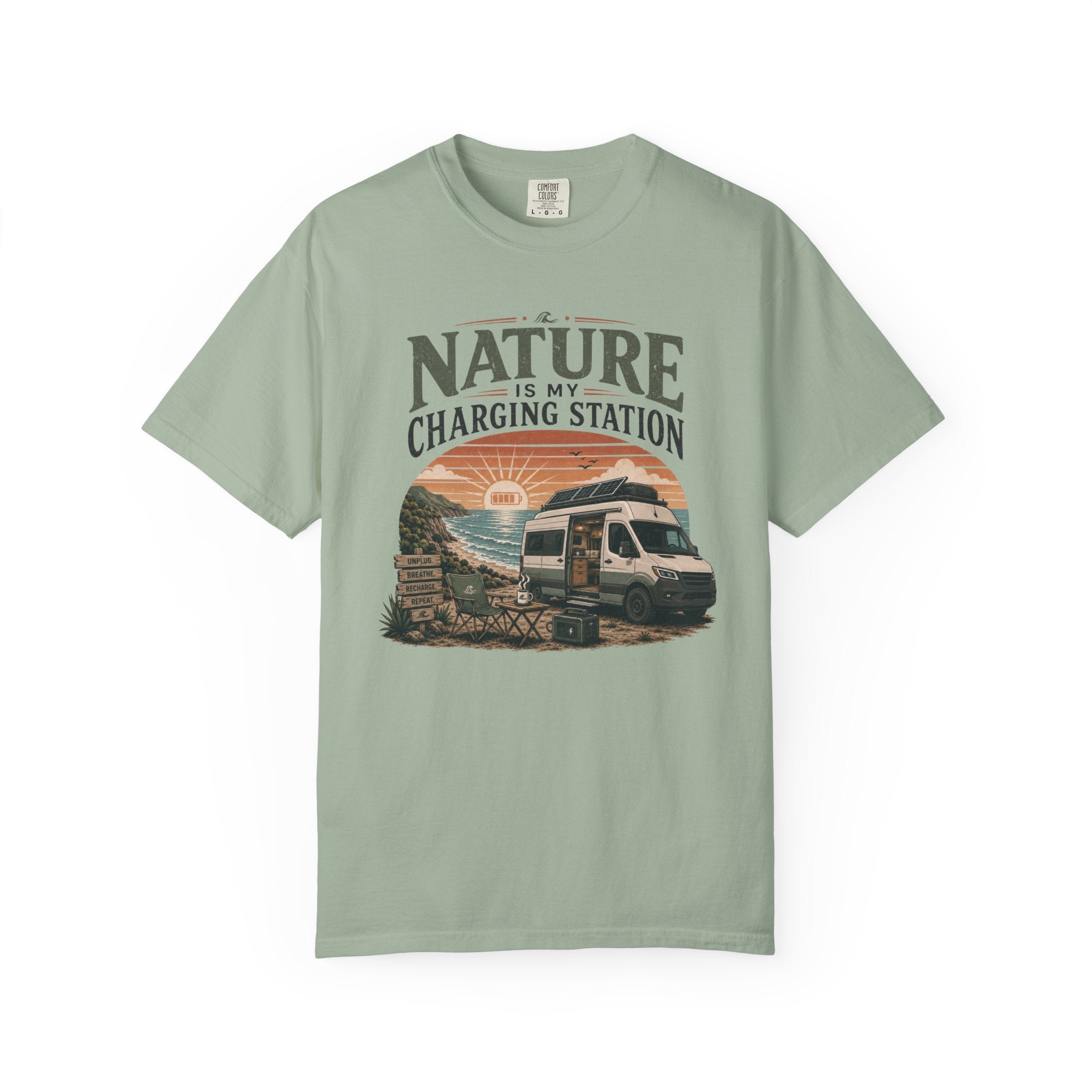 Nature Is My Charging Station - T-Shirt