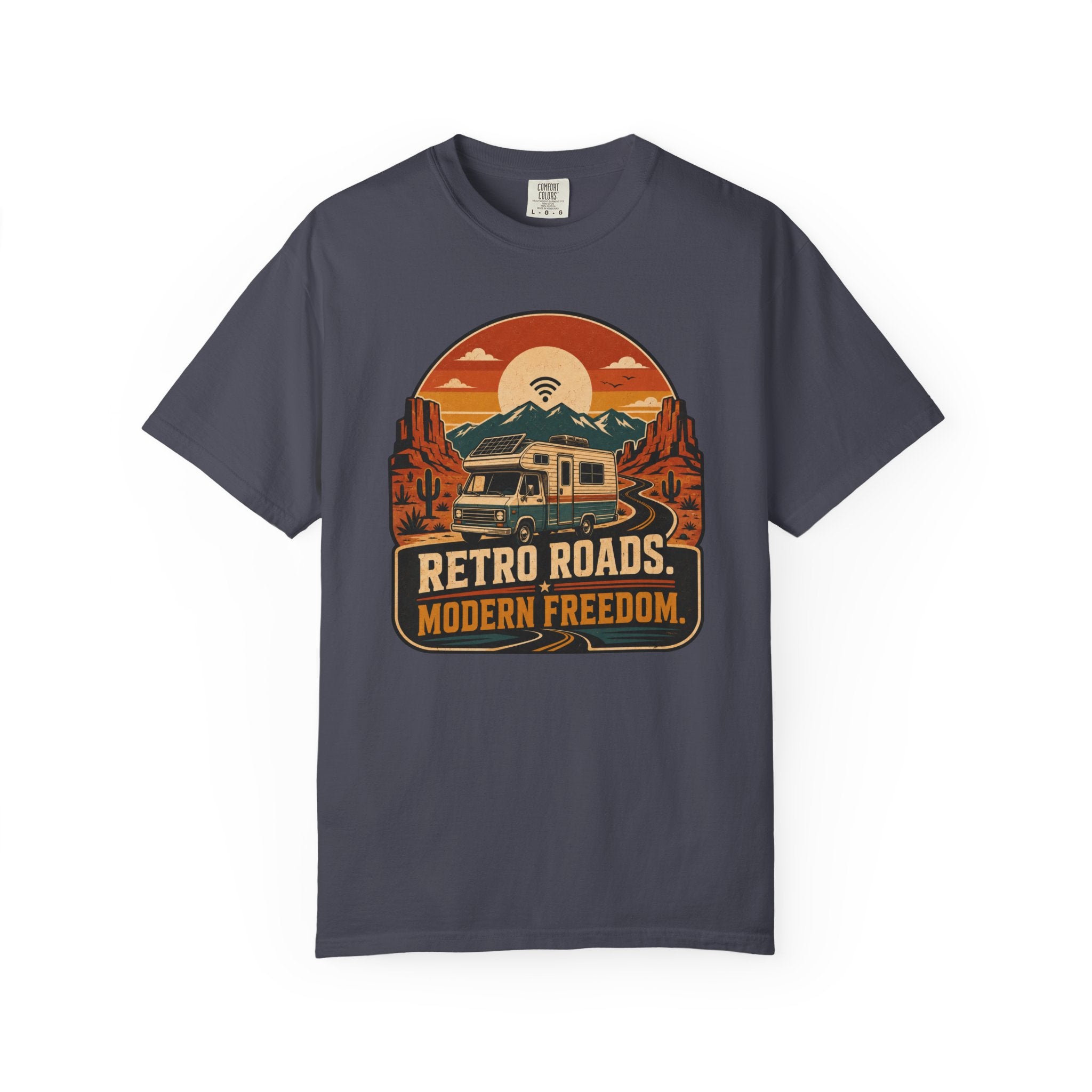 Retro Roads Modern Freedom - T-Shirt