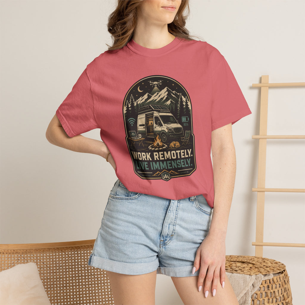 Work Remotely Live Immensely - T-Shirt