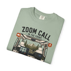 Zoom Call In The Front Mountains In The Back - T-Shirt