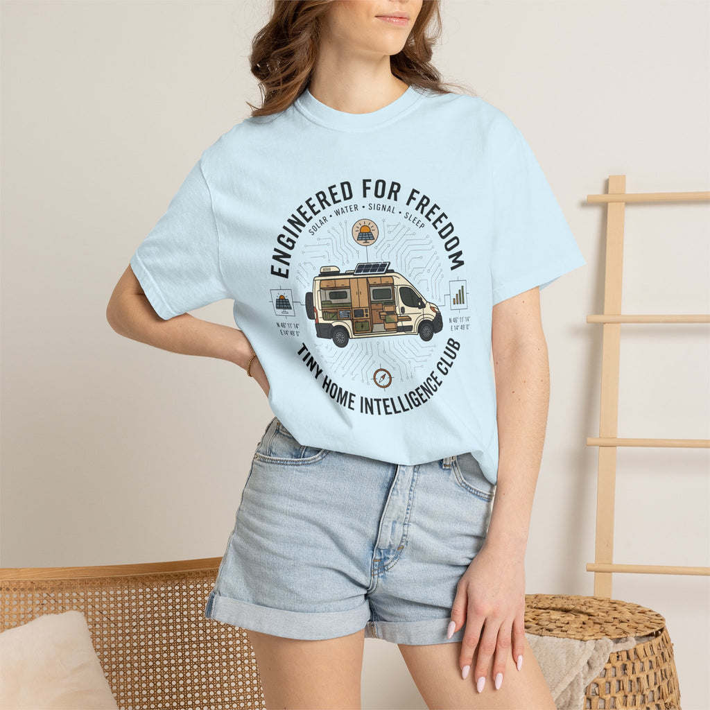 Engineered For Freedom Tiny Home Intelligence Club - T-Shirt