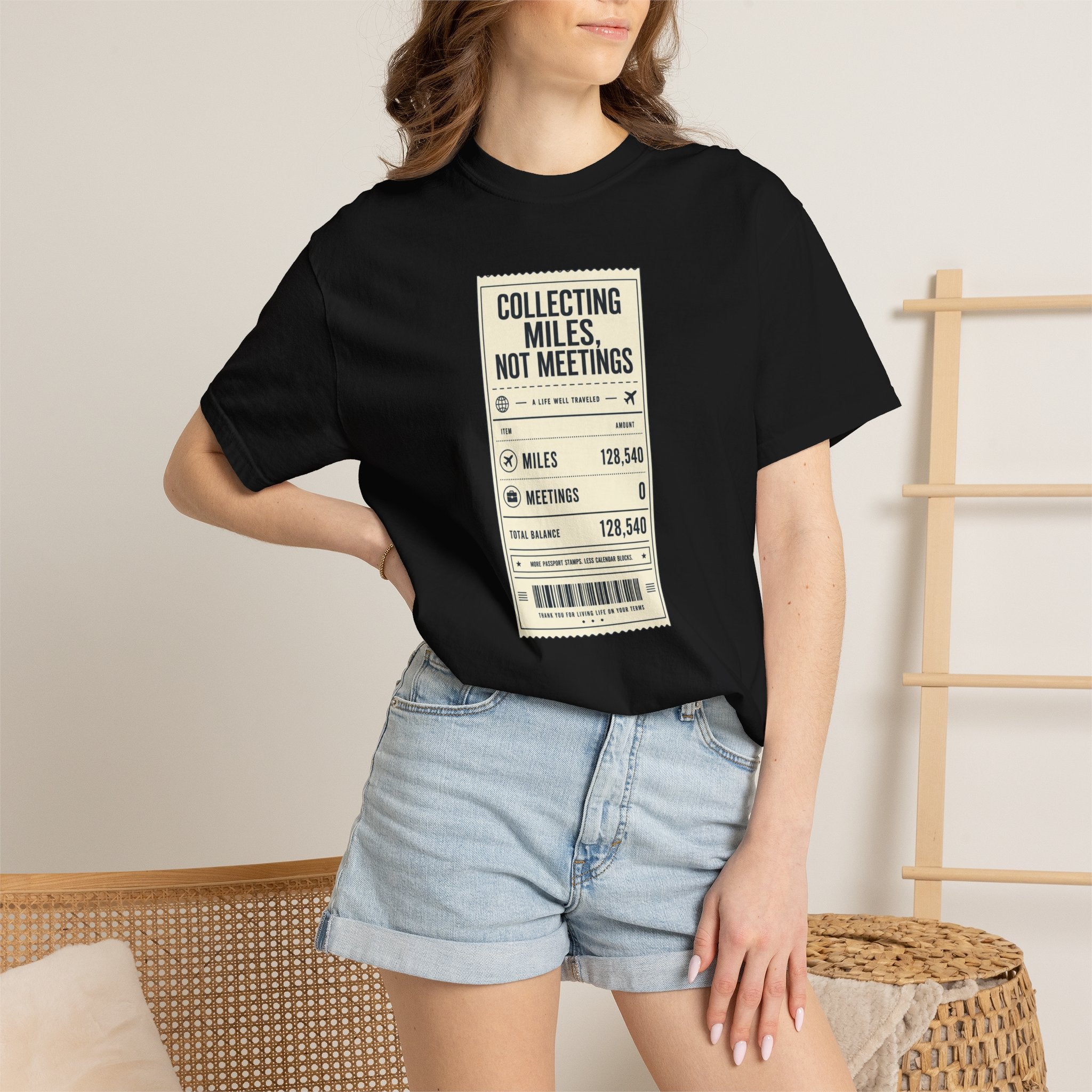 Collecting Miles Not Meetings - T-Shirt