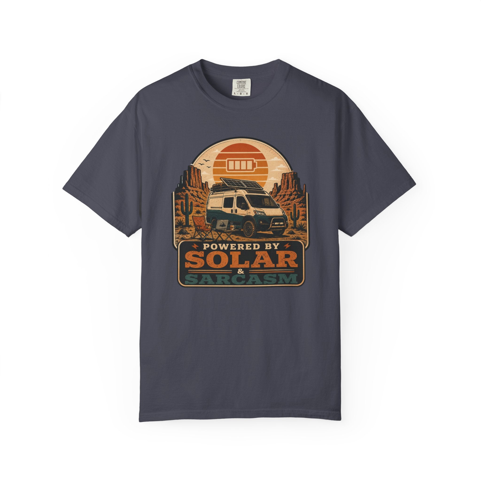 Powered By Solar and Sarcasm - T-Shirt