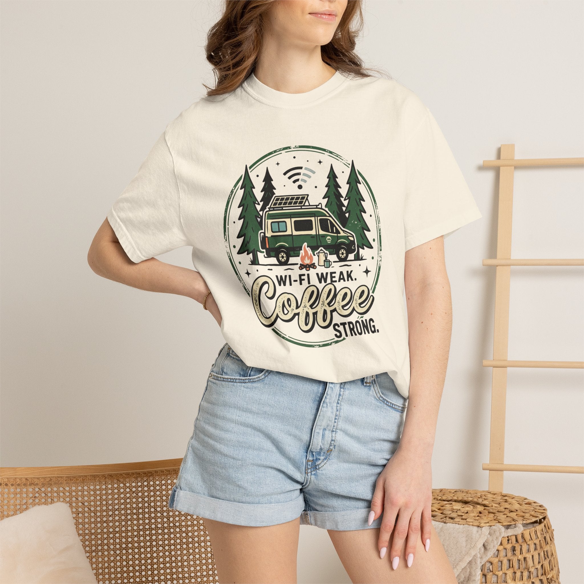 Wifi Weak Coffee Strong - T-Shirt