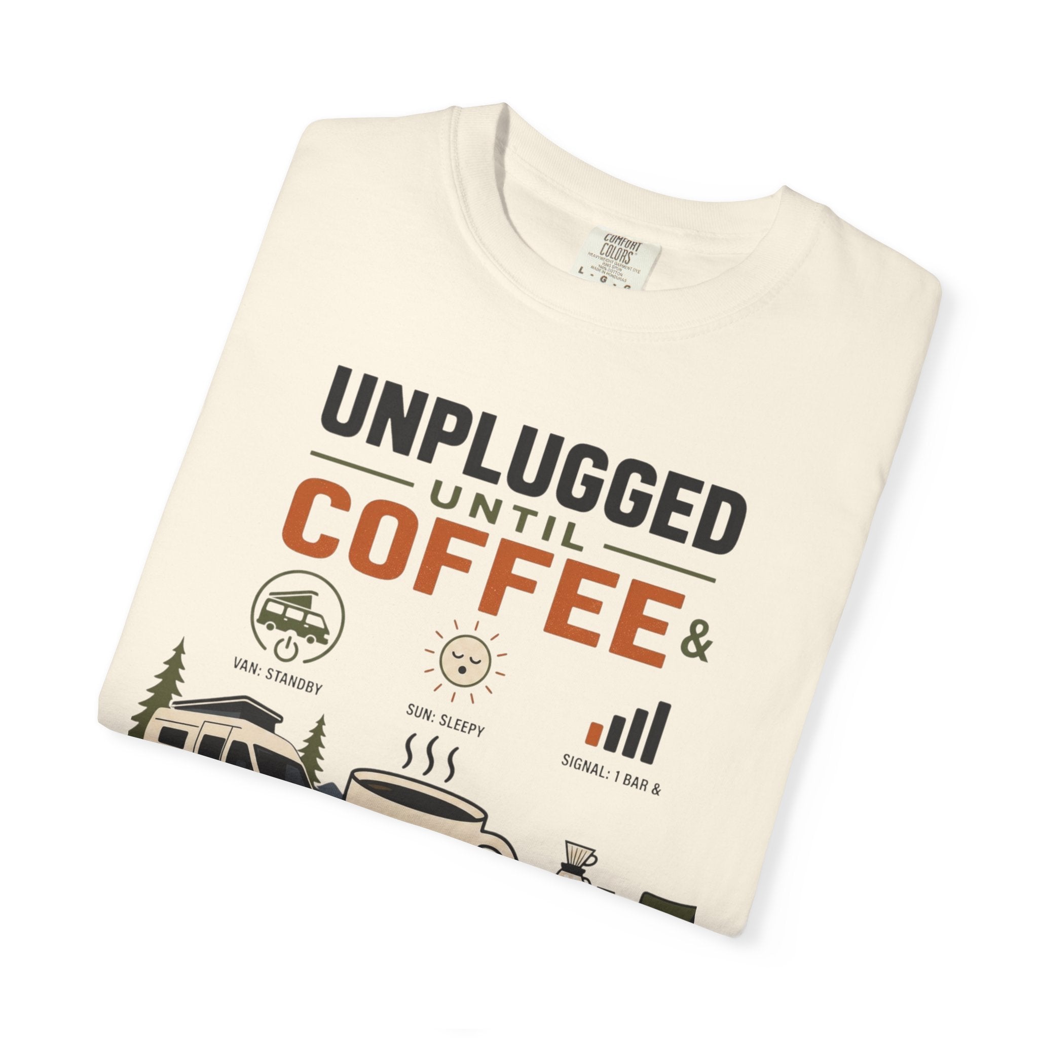 Unplugged Until Coffee - T-Shirt