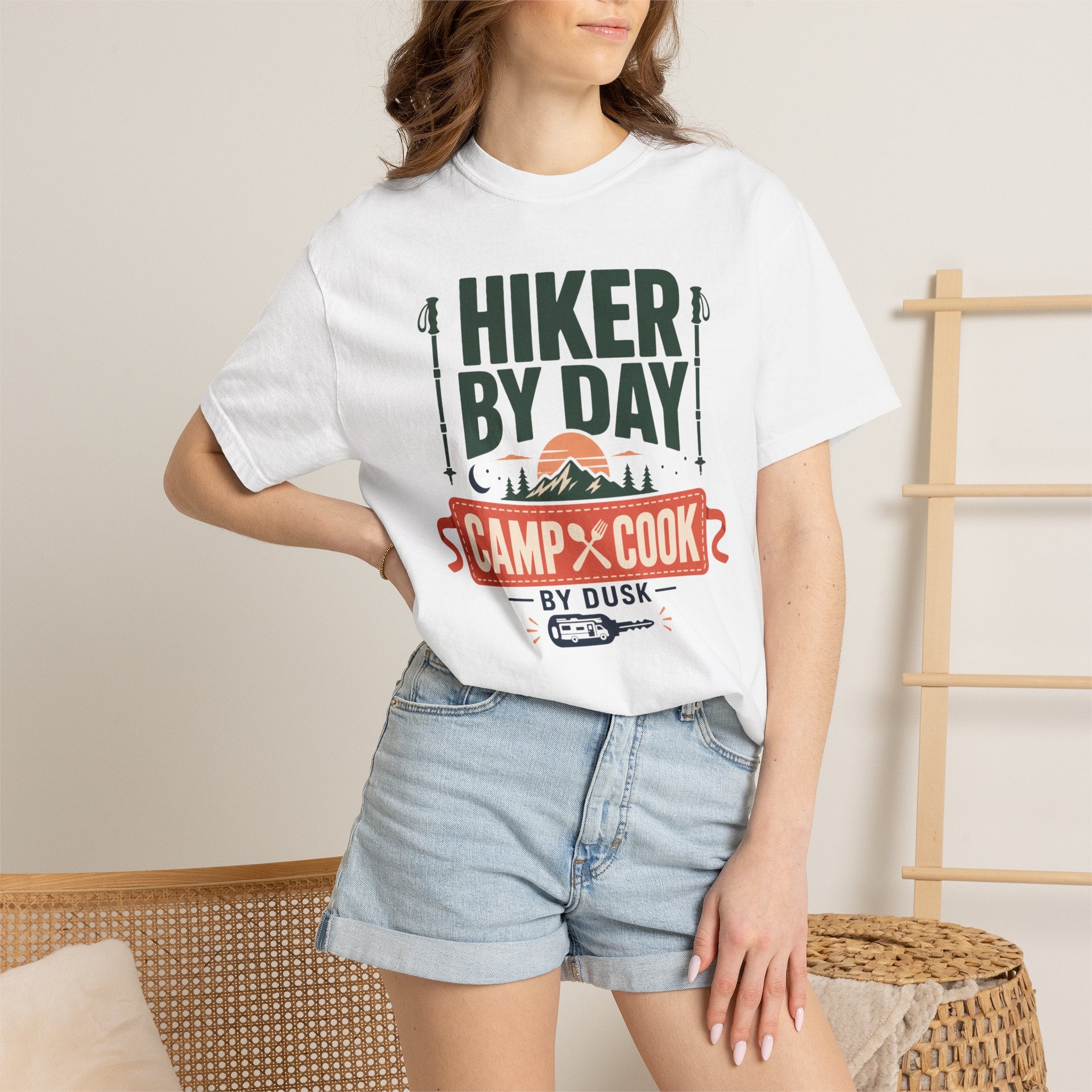 Hiker By Day Camp Cook By Dusk - T-Shirt