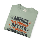 America Looks Better Through A Windshield - T-Shirt