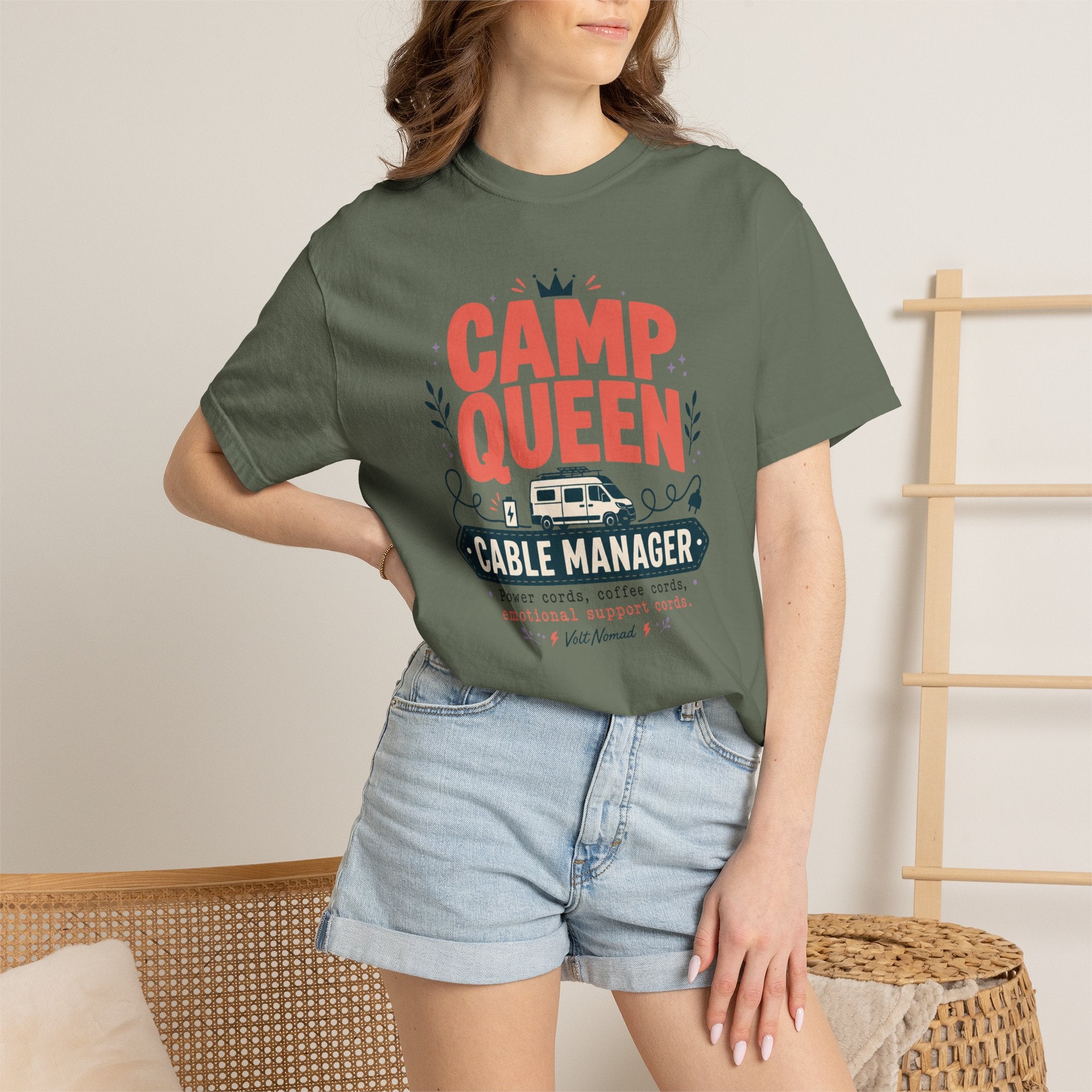 Camp Queen Cable Manager - T-Shirt