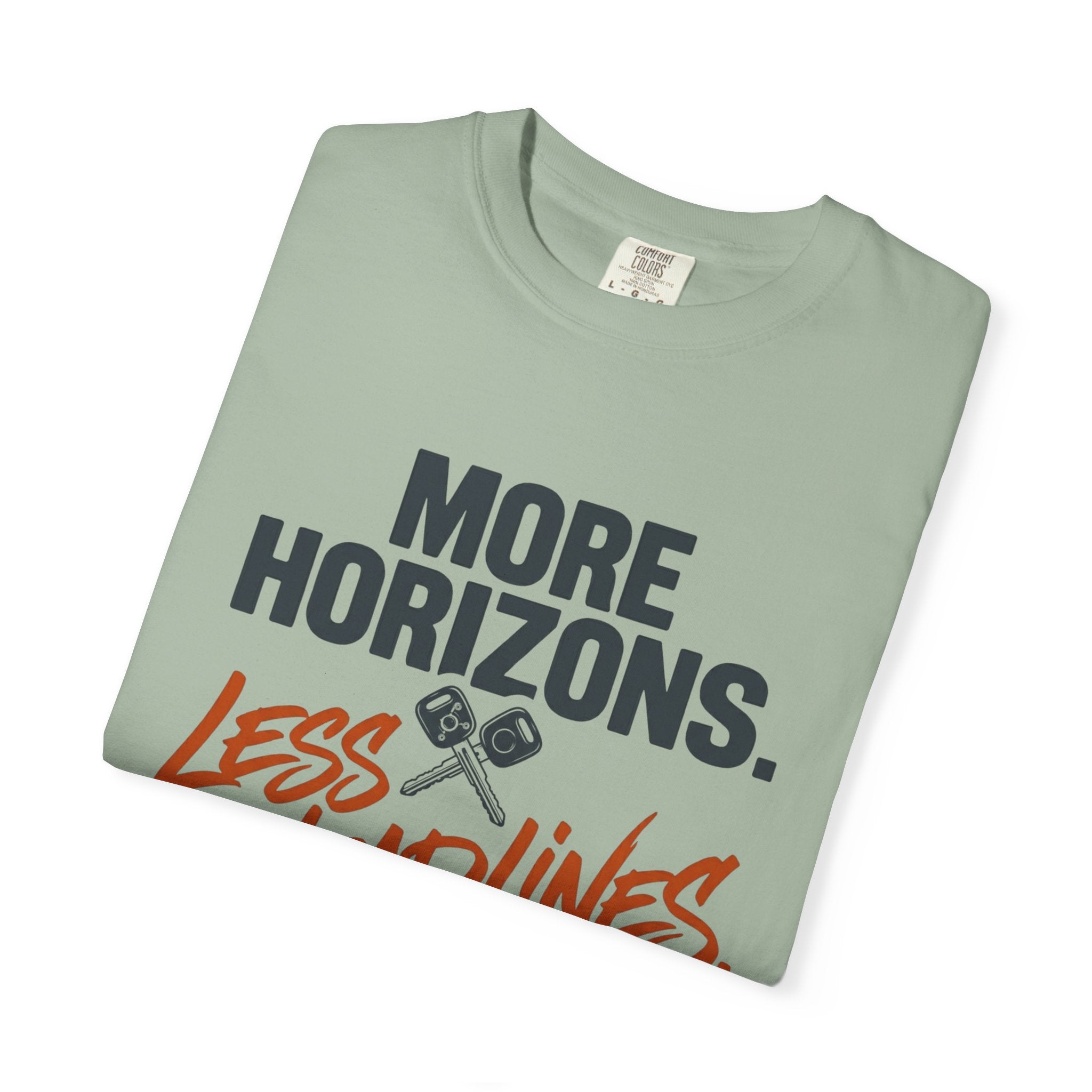More Horizons Less Headlines - T-Shirt