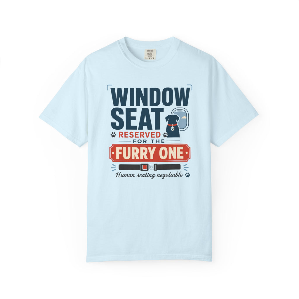 Window Seat Reserved For The Furry One - T-Shirt