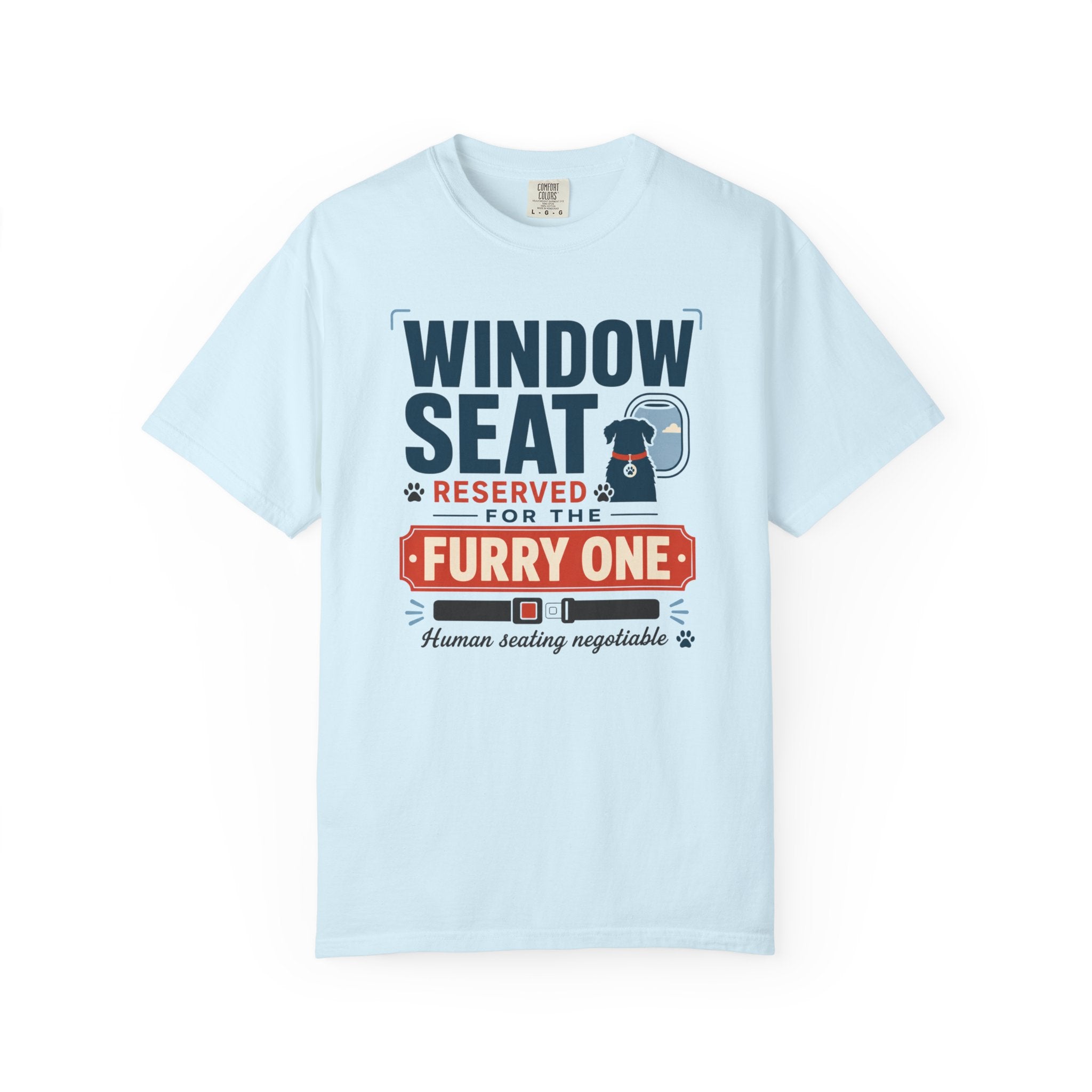 Window Seat Reserved For The Furry One - T-Shirt