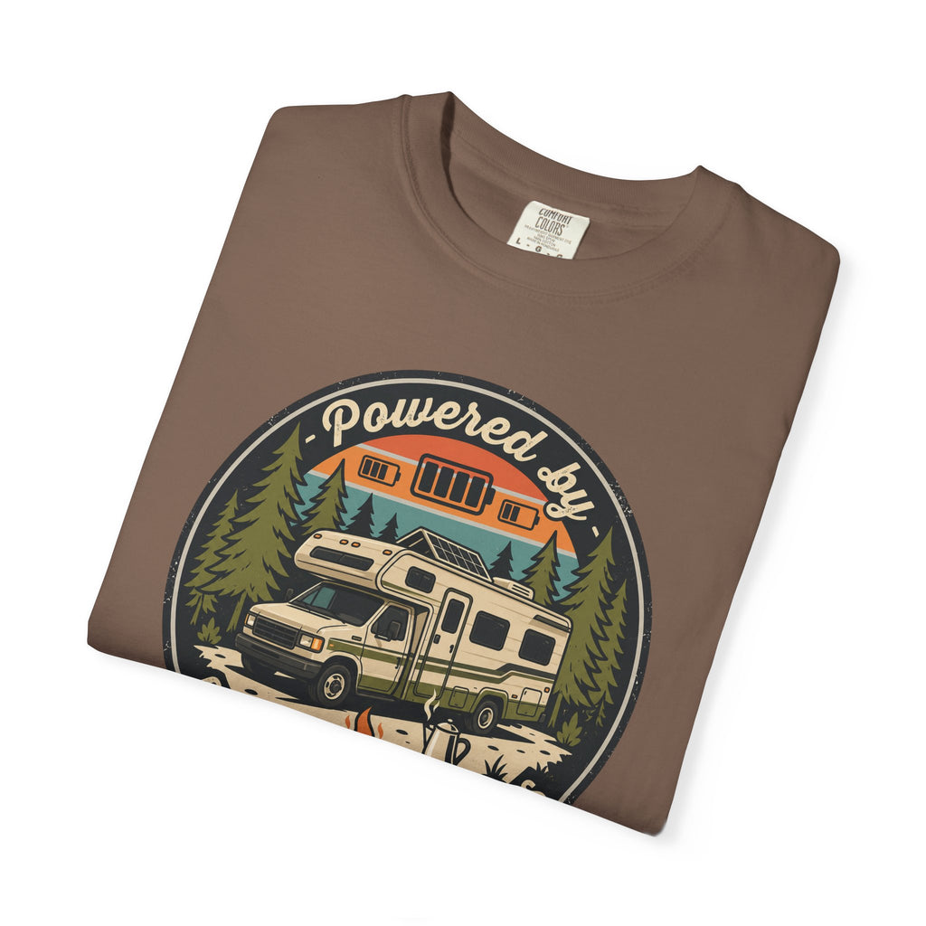Powered By Coffee and Campgrounds - T-Shirt