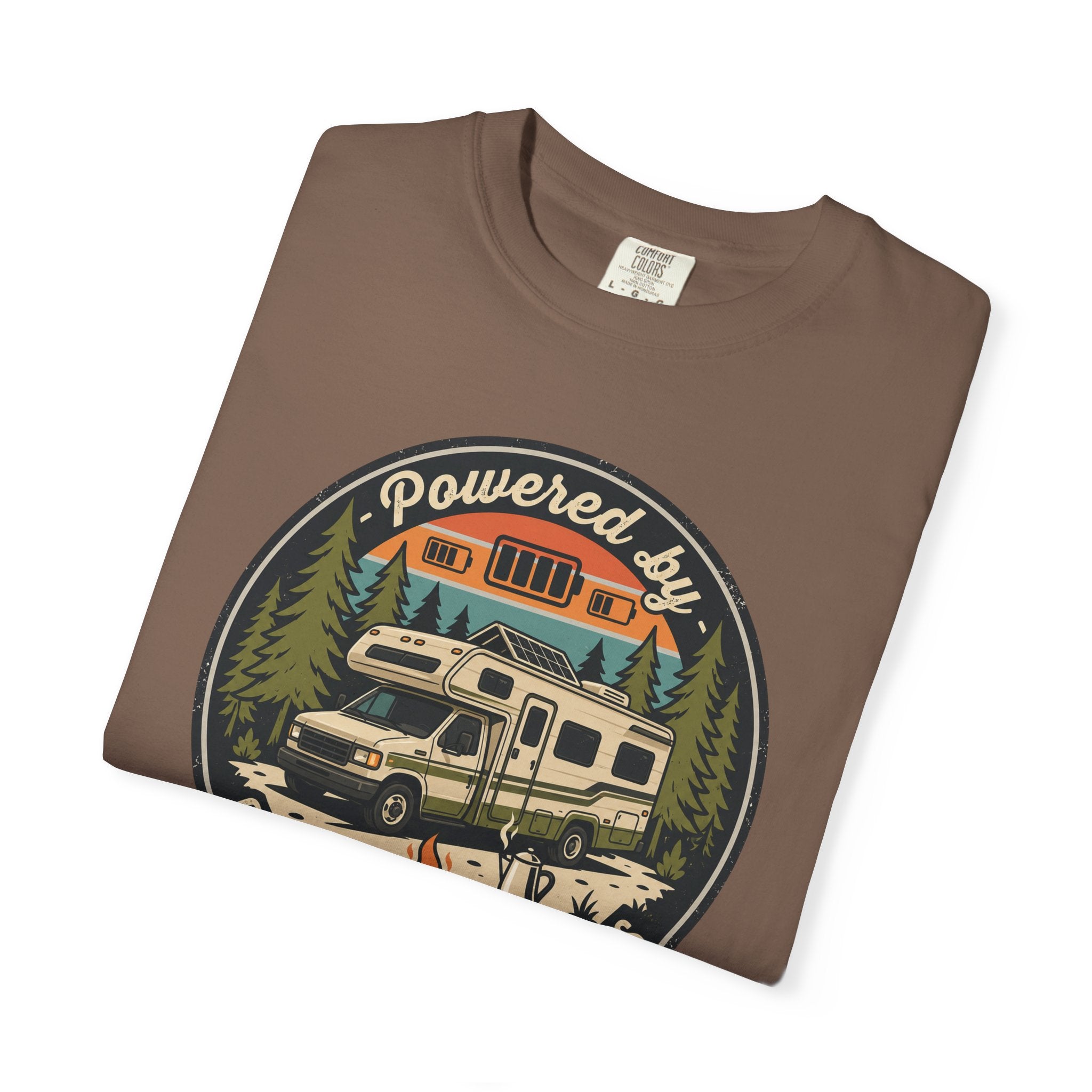 Powered By Coffee and Campgrounds - T-Shirt