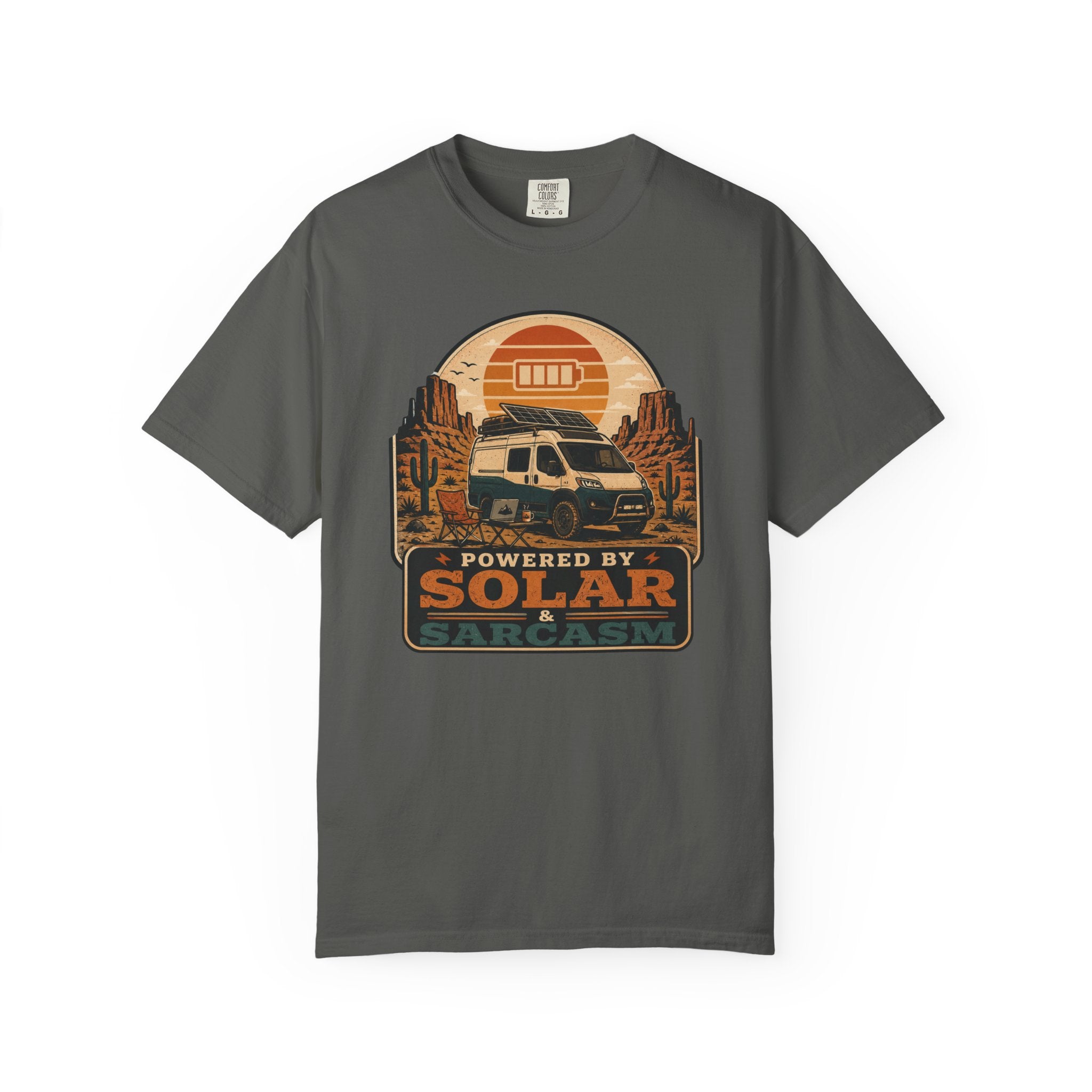 Powered By Solar and Sarcasm - T-Shirt