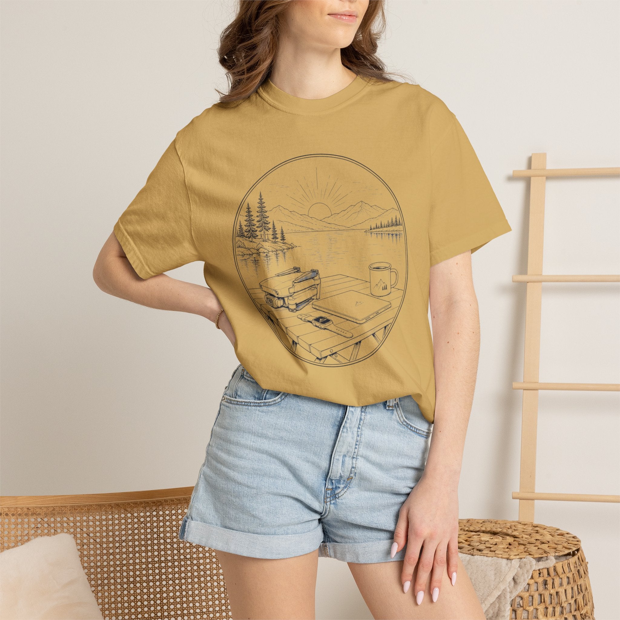 Launch Drone Before Coffee Gets Cold - T-Shirt