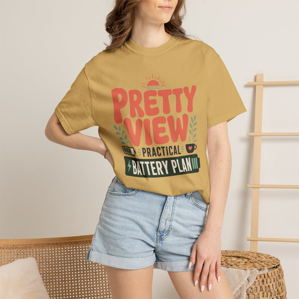 Pretty View Practical Battery Plan - T-Shirt