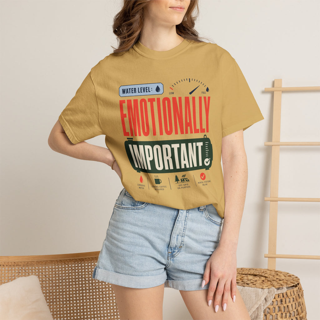Water Level Emotionally Important - T-Shirt