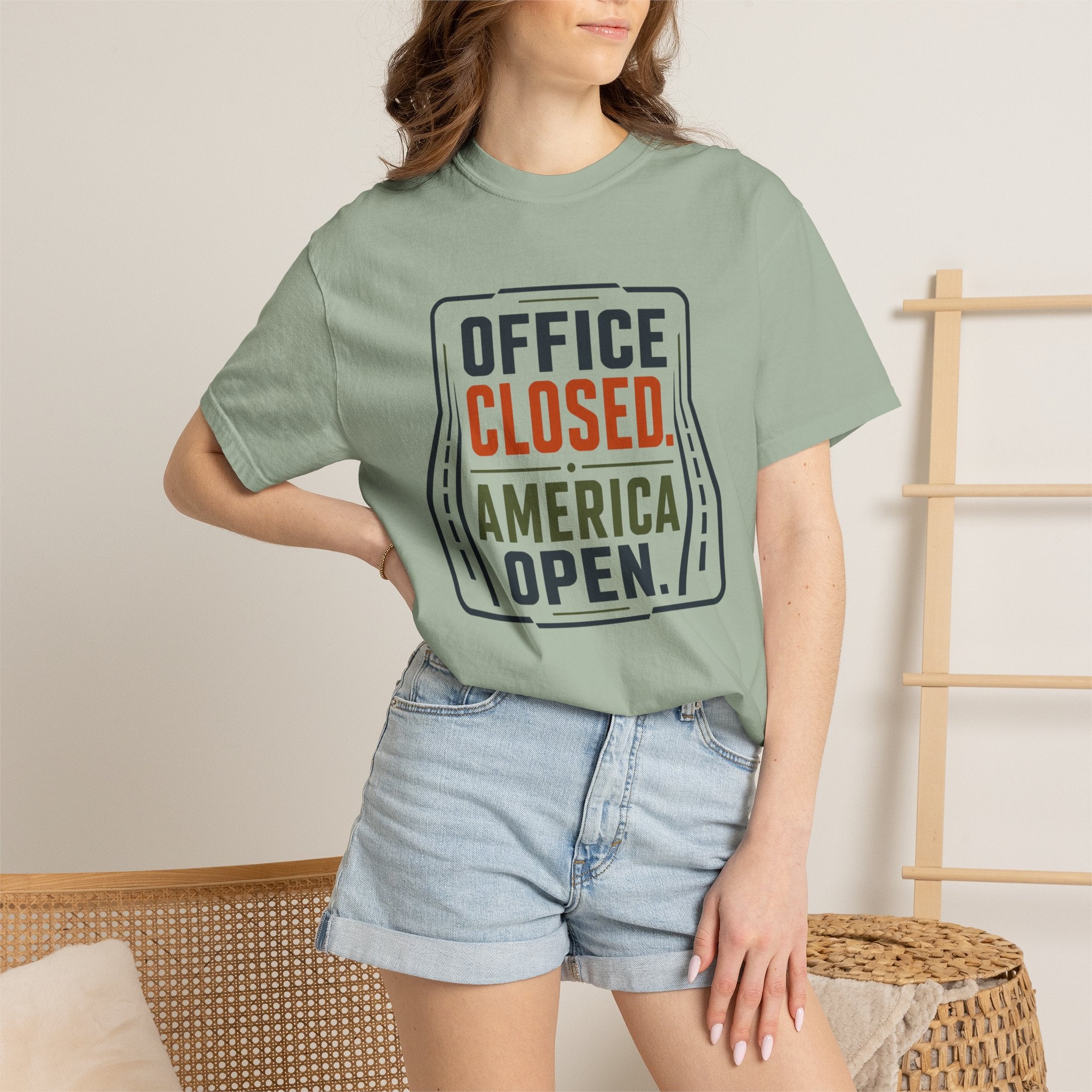 Office Closed America Open - T-Shirt