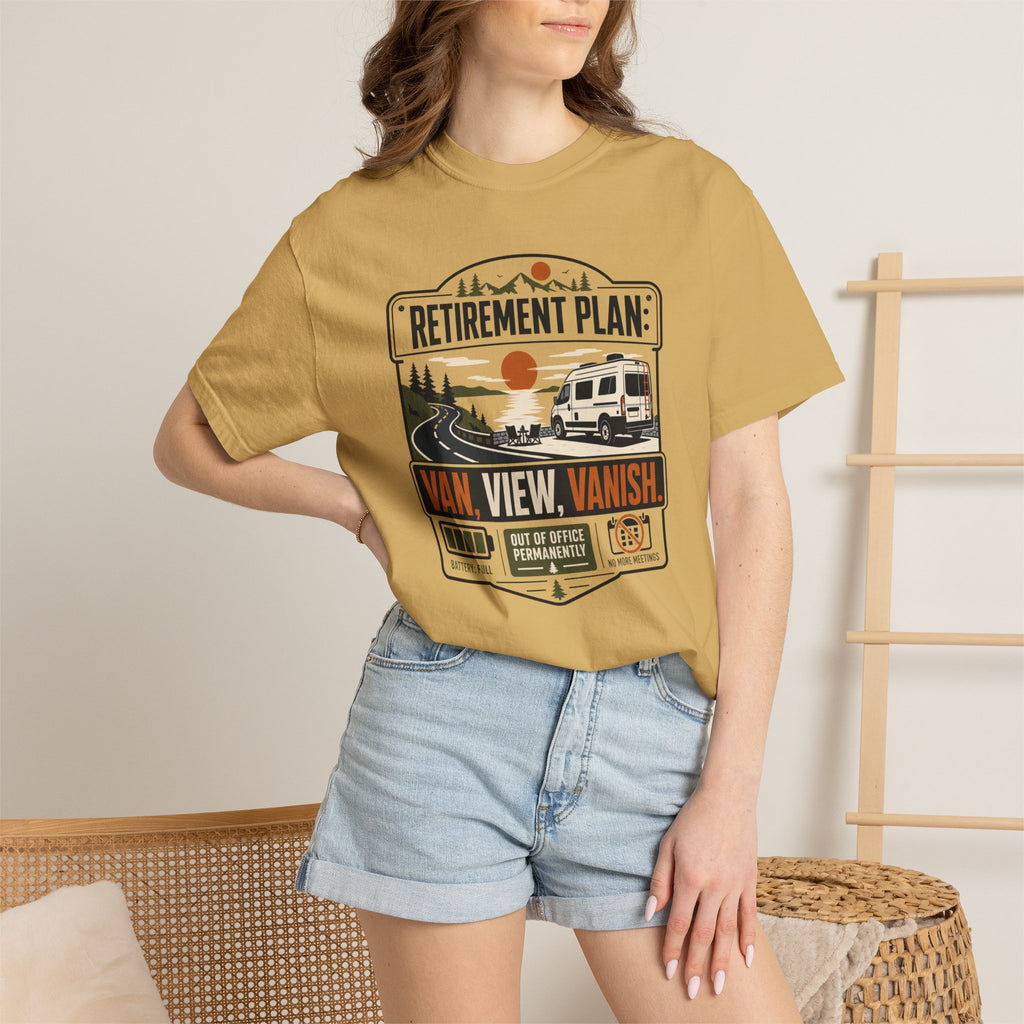 Retirement Plan Van View Vanish - T-Shirt