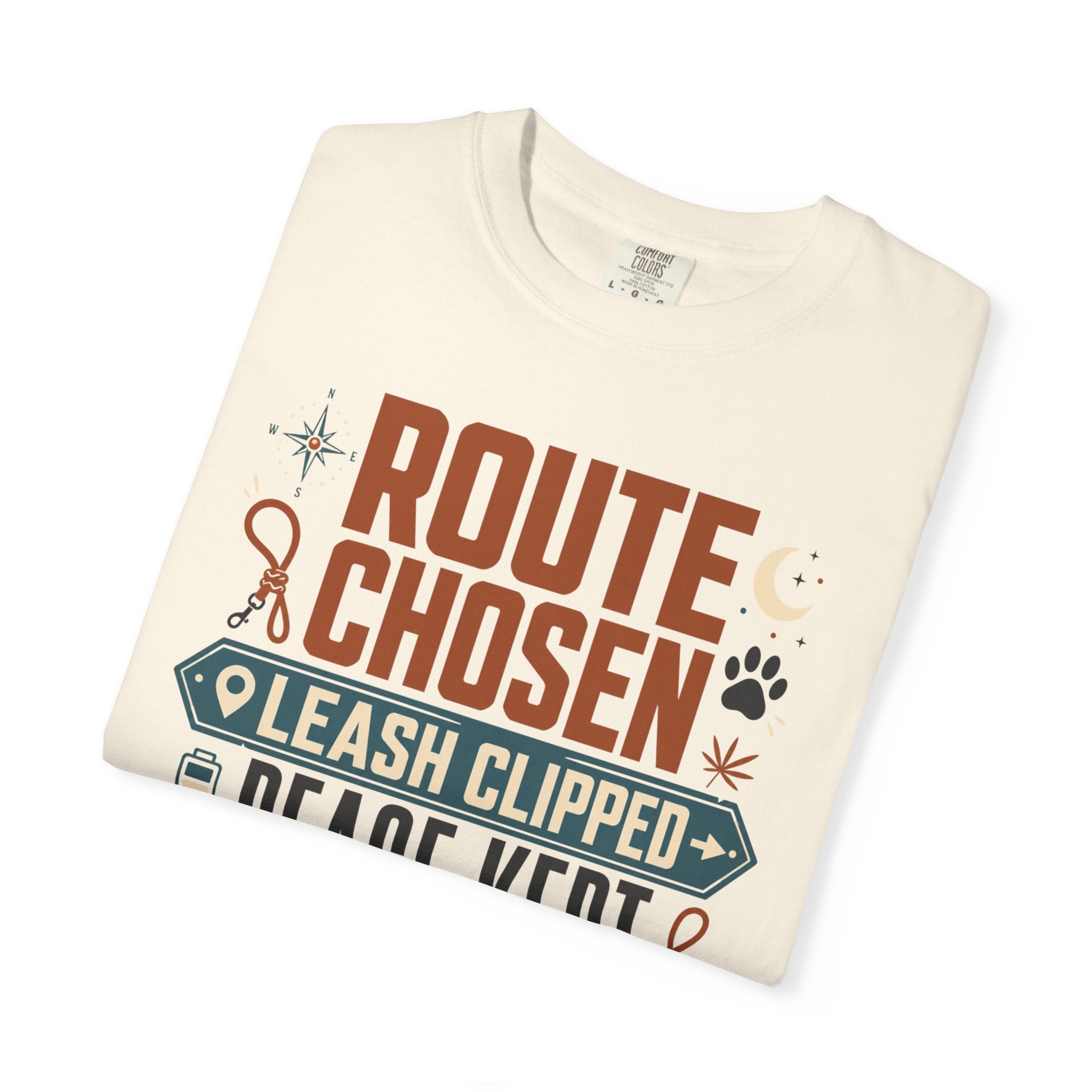 Route Chosen Leash Clipped Peace Kept - T-Shirt
