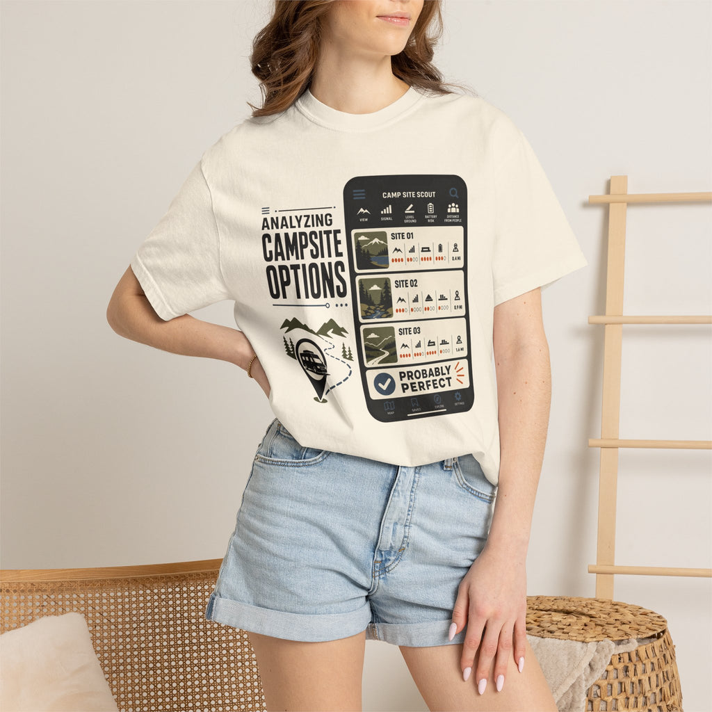 Analyzing Campsite Options - T-Shirt