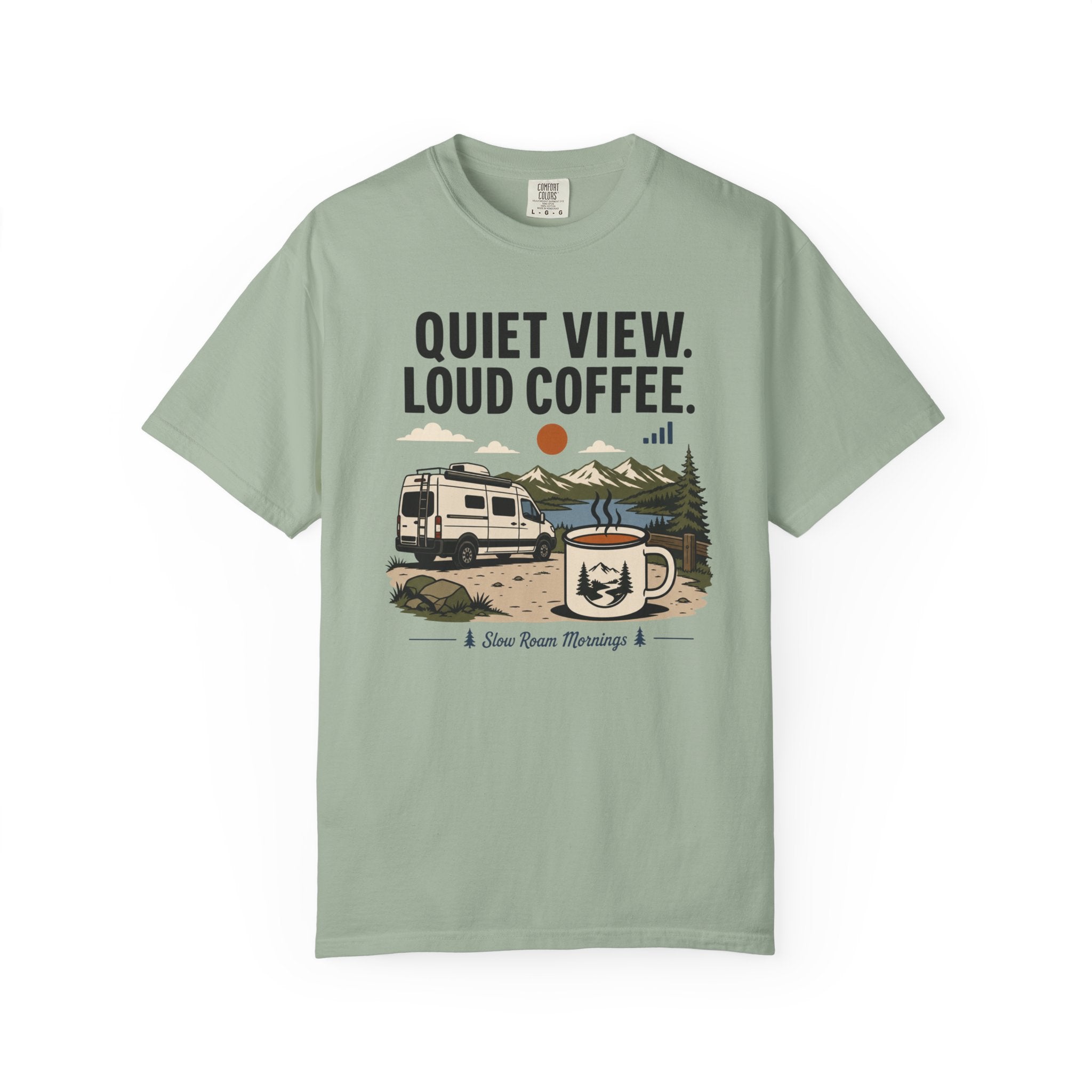 Quiet View Loud Coffee - T-Shirt