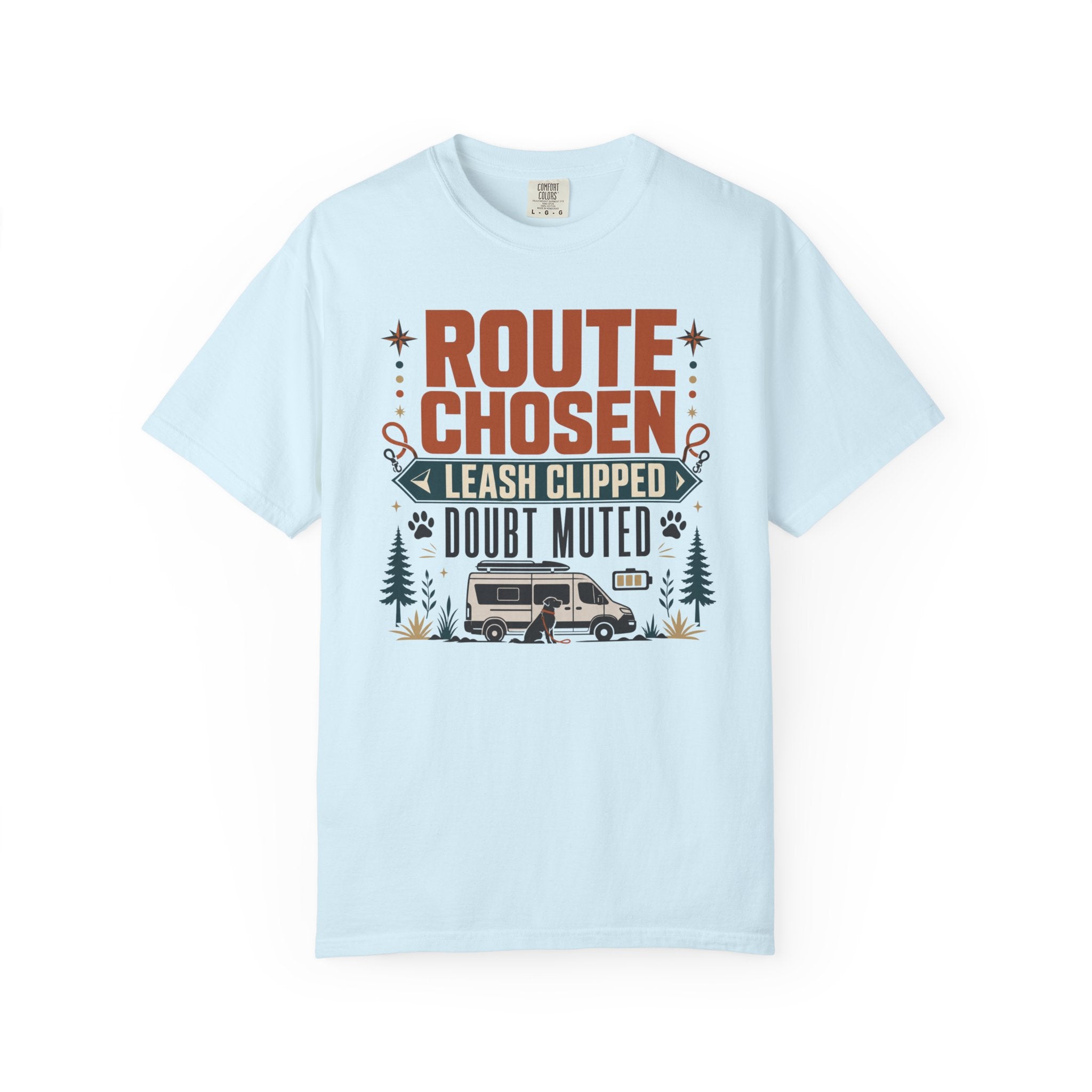 Route Chosen Leash Clipped Doubt Muted - T-Shirt