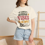 My Campsite Choice Was Based On Vibes And Solar Input - T-Shirt