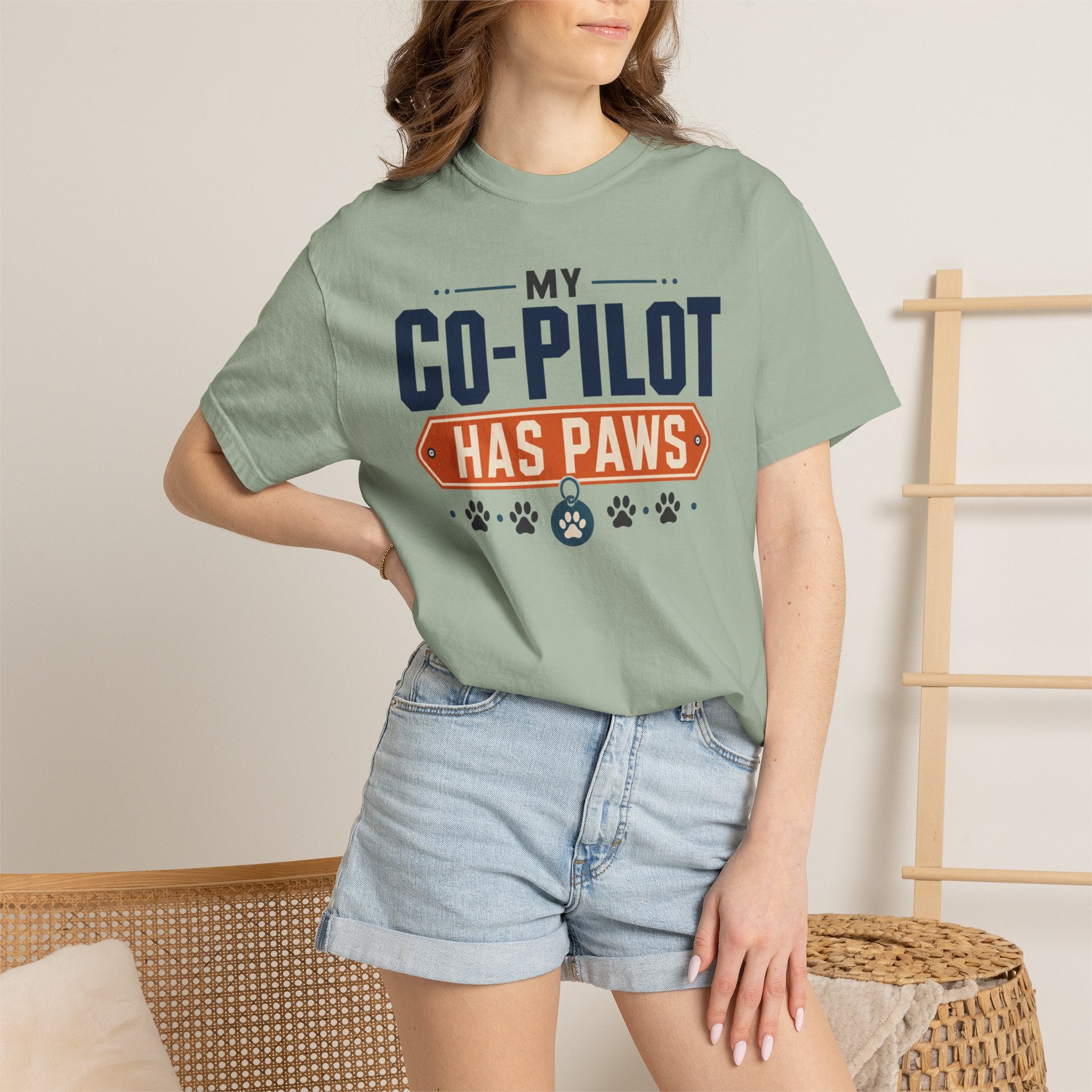 My Co Pilot Has Paws - T-Shirt