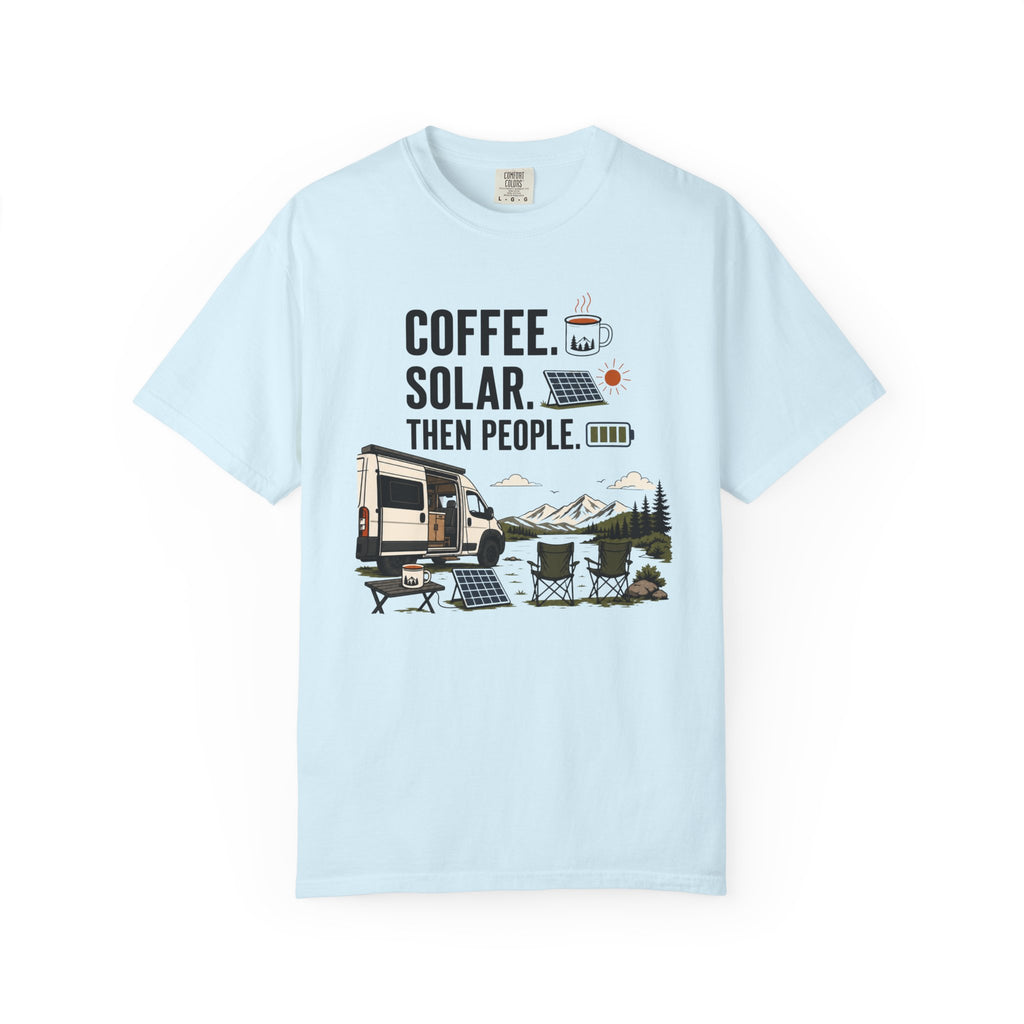 Coffee Solar Then People - T-Shirt