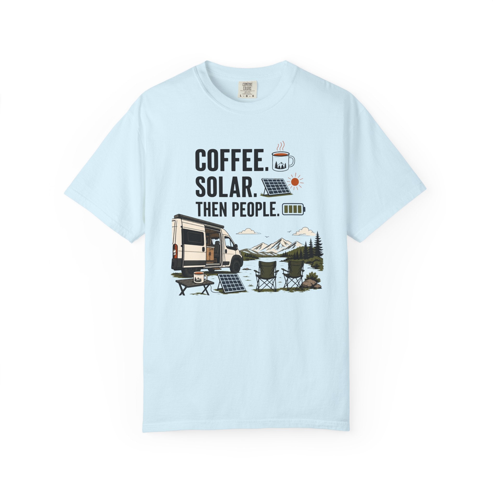 Coffee Solar Then People - T-Shirt