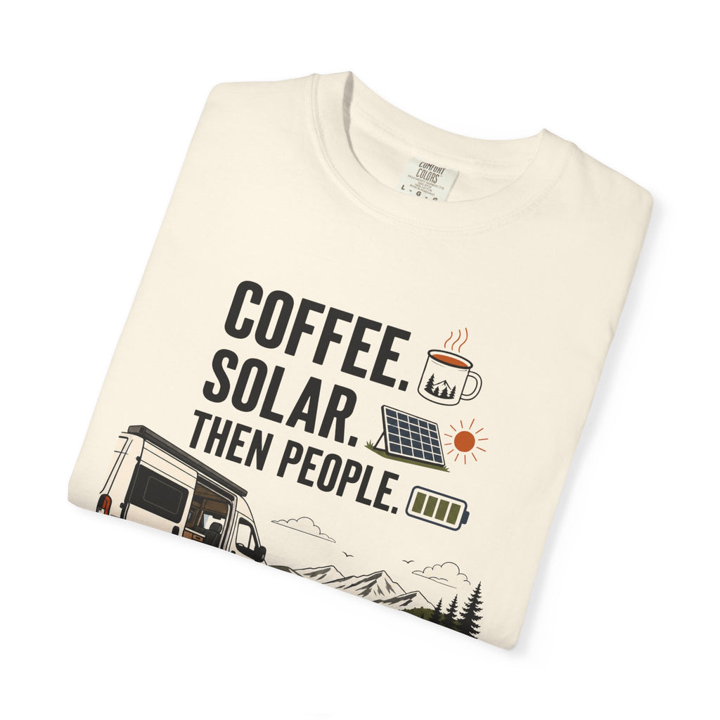Coffee Solar Then People - T-Shirt