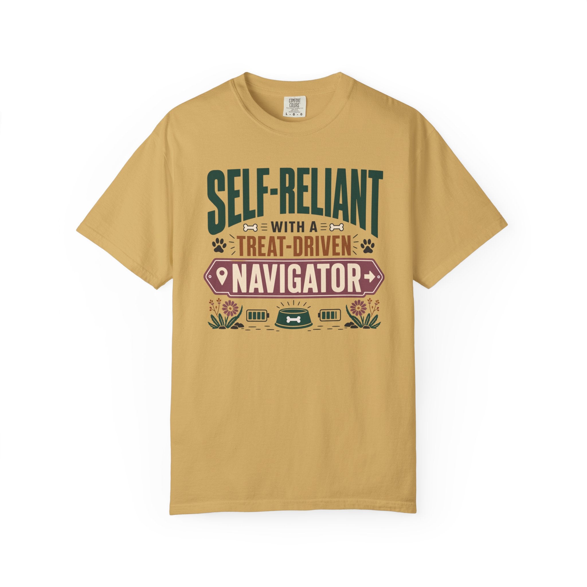 Self Reliant With A Treat Driven Navigator - T-Shirt