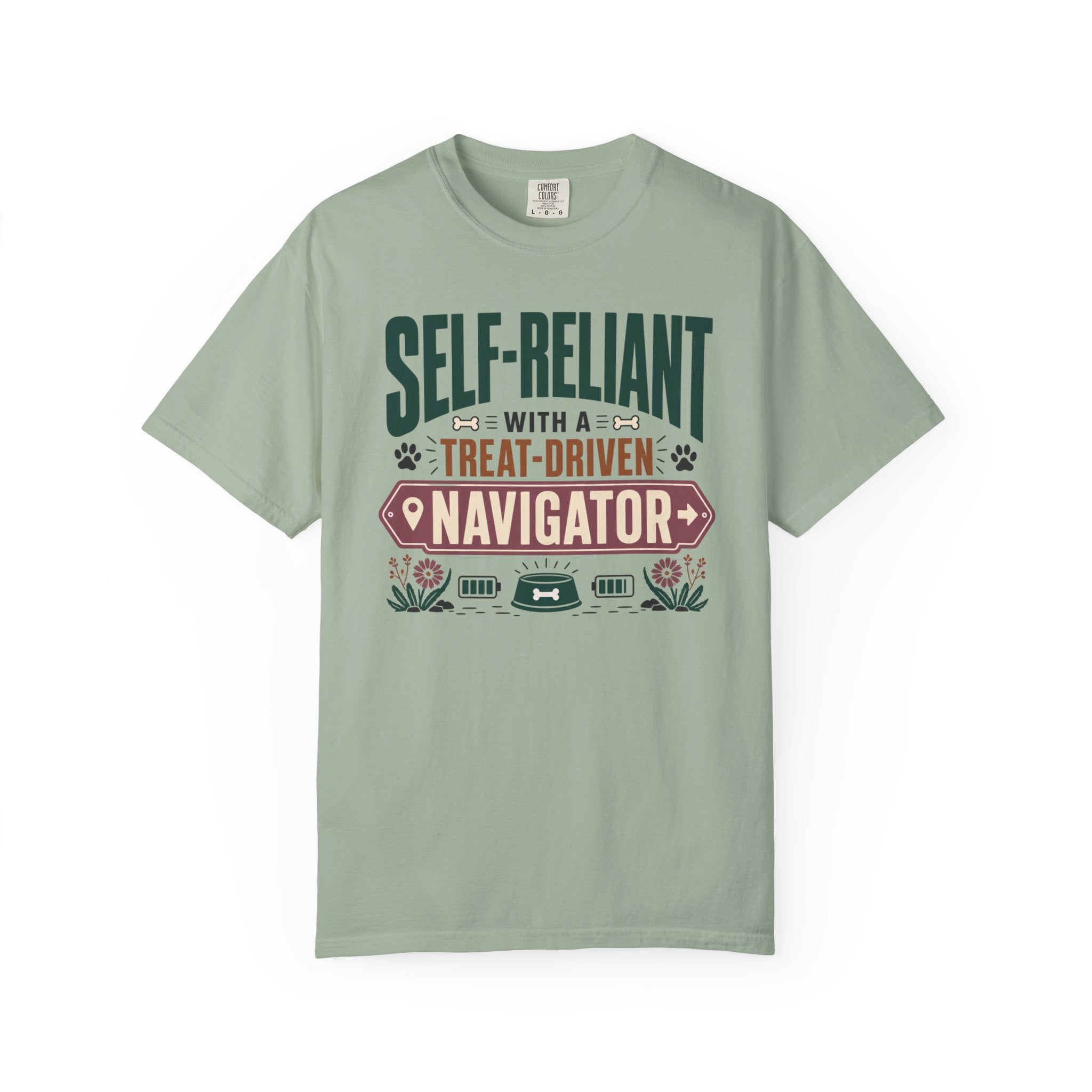 Self Reliant With A Treat Driven Navigator - T-Shirt
