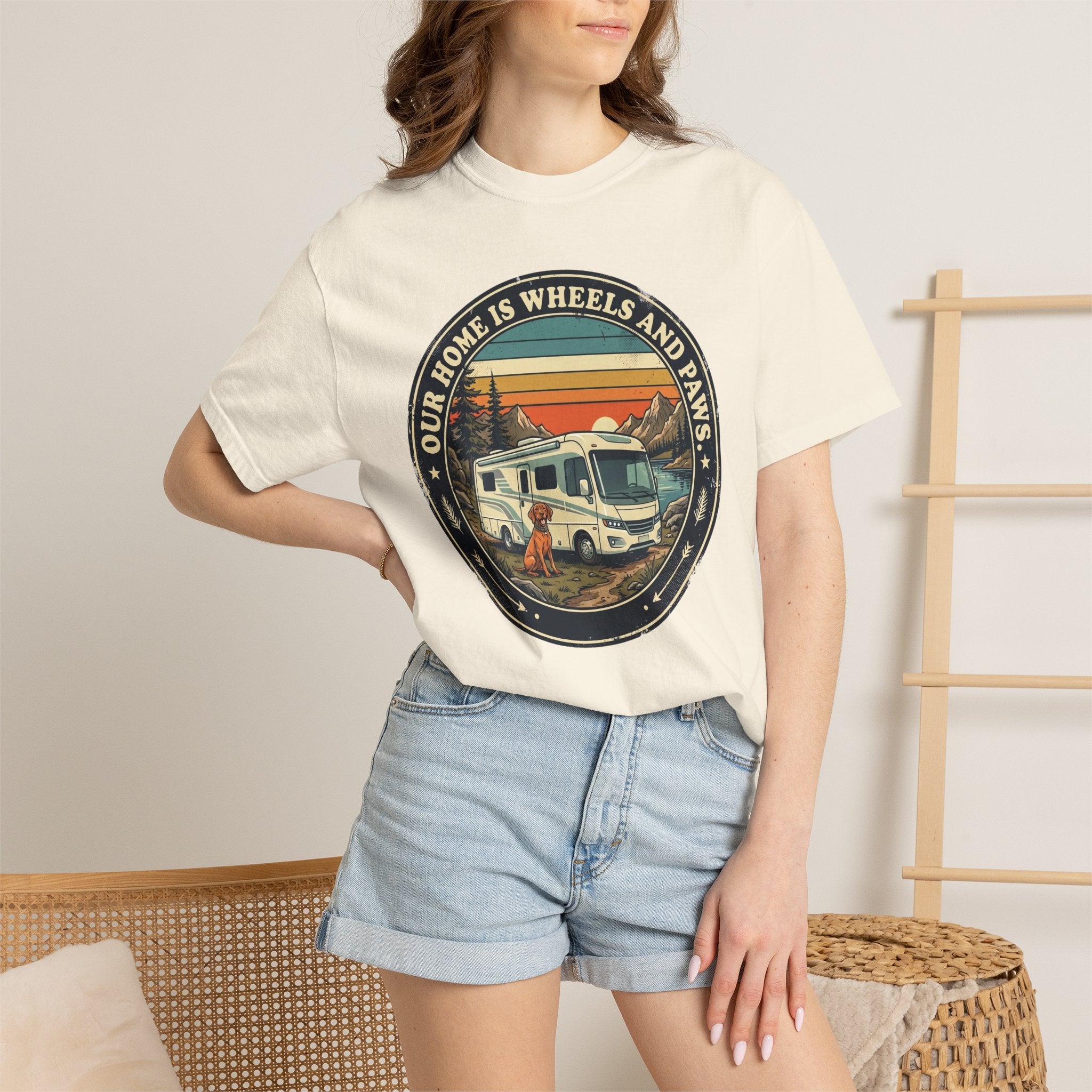 Our Home Is Wheels And Paws - T-Shirt