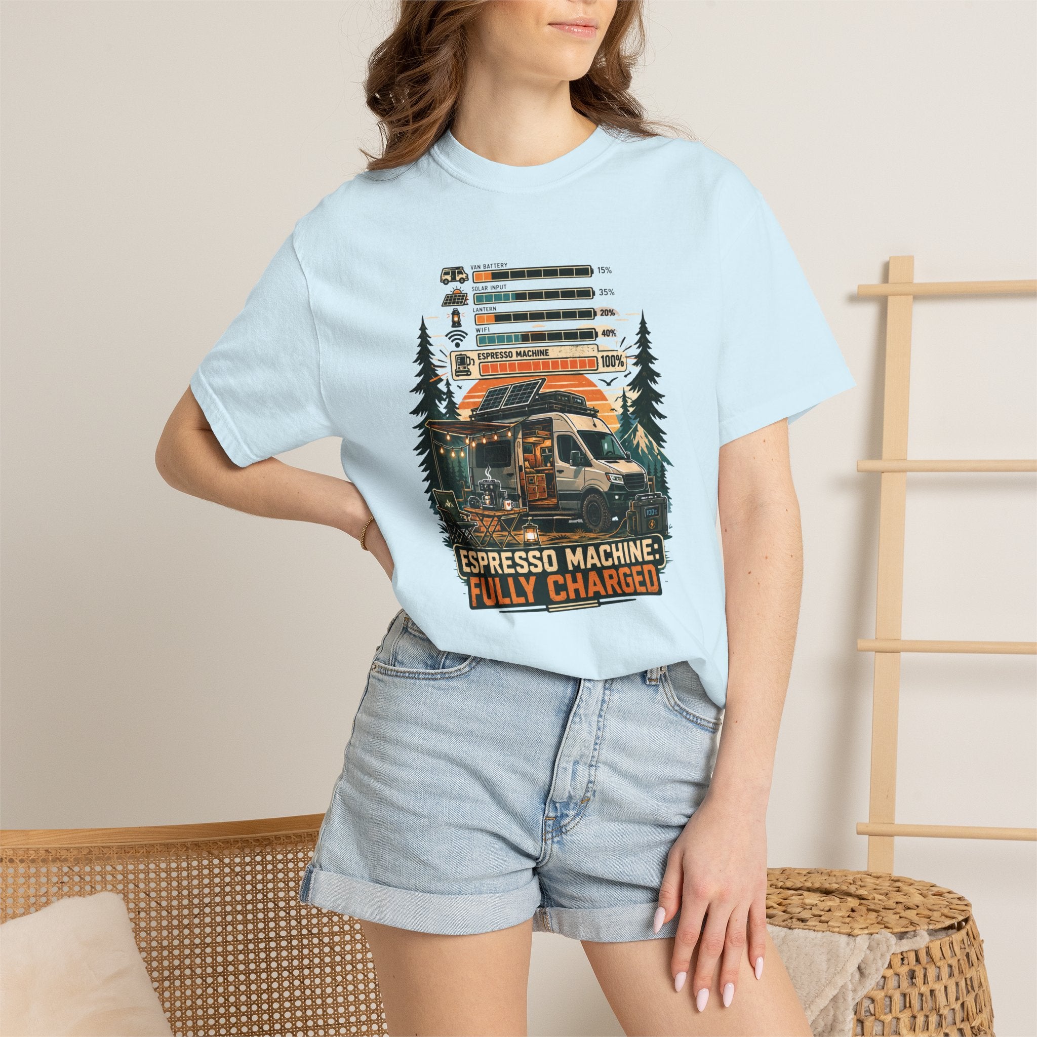 Espresso Machine Fully Charged - T-Shirt