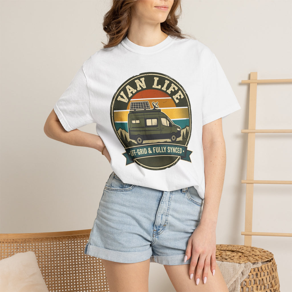 Van Life Offgrid And Fully Synced - T-Shirt