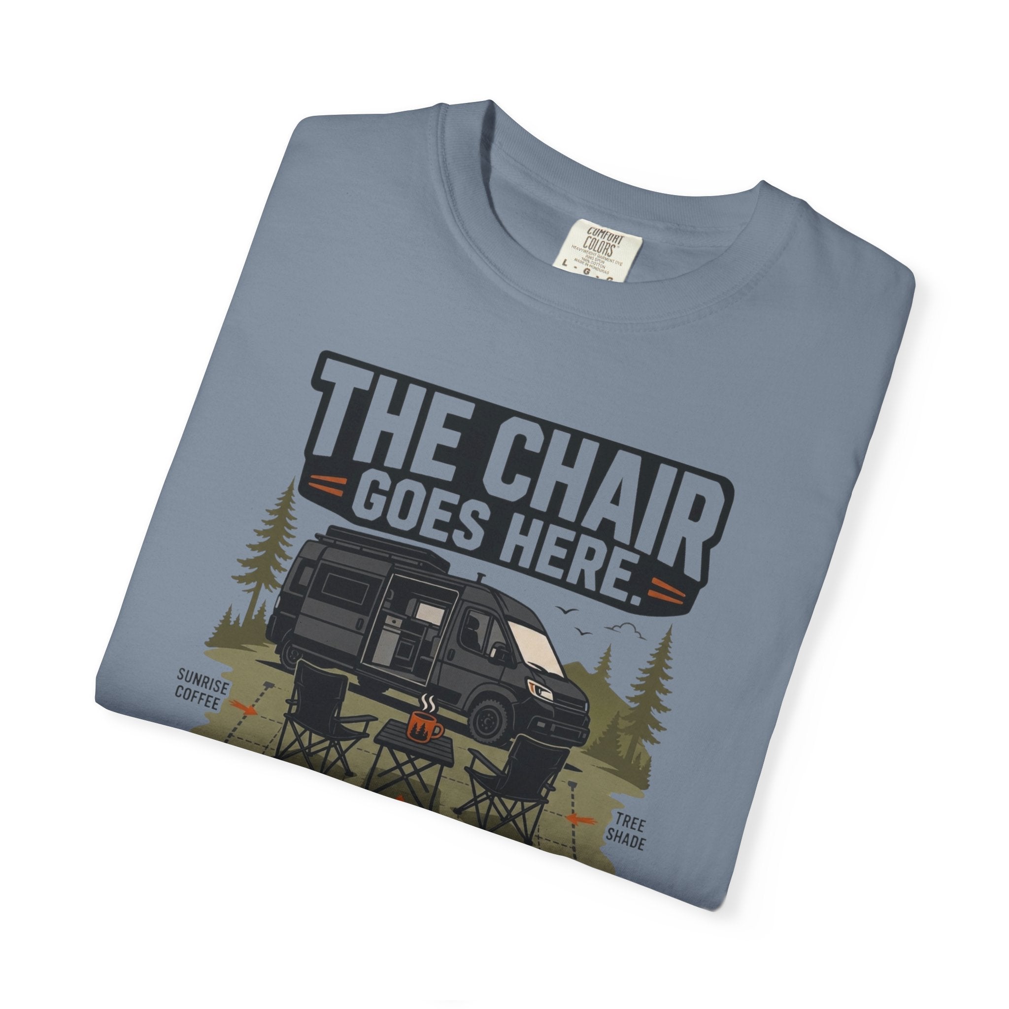 The Chair Goes Here - T-Shirt