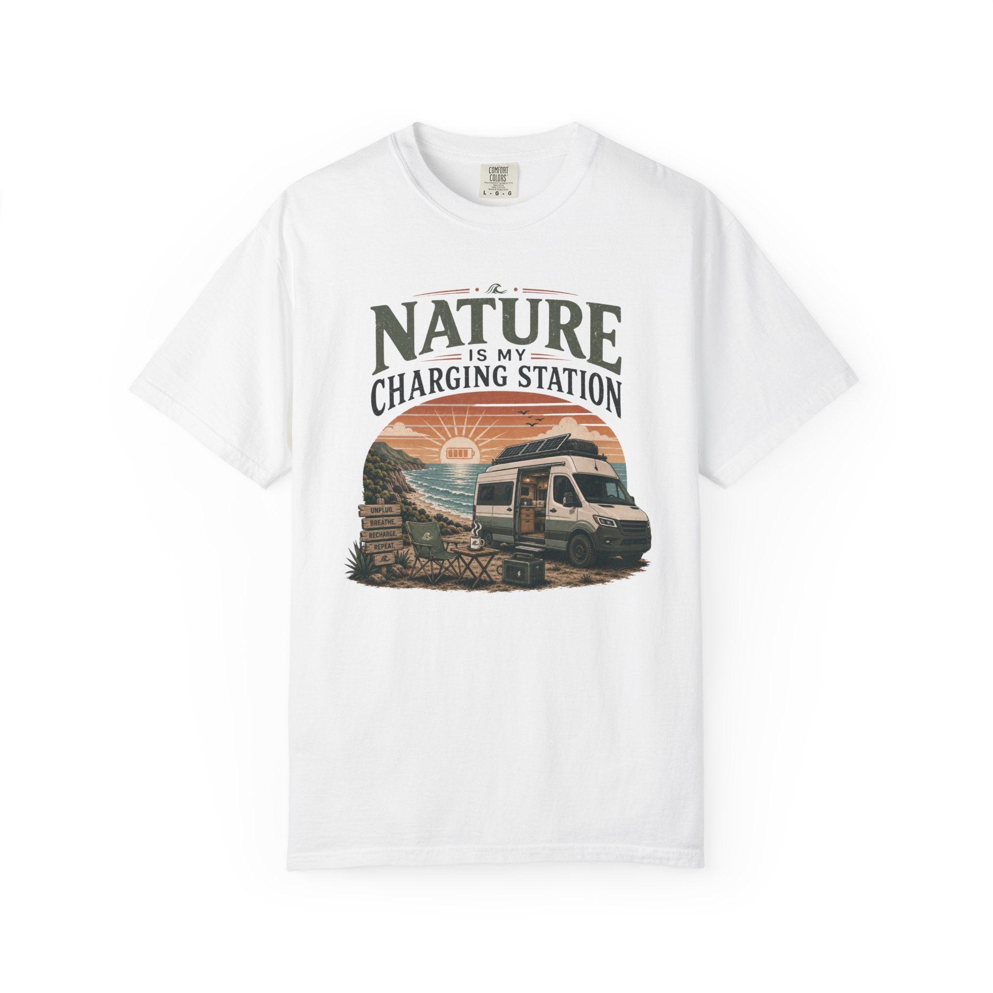 Nature Is My Charging Station - T-Shirt