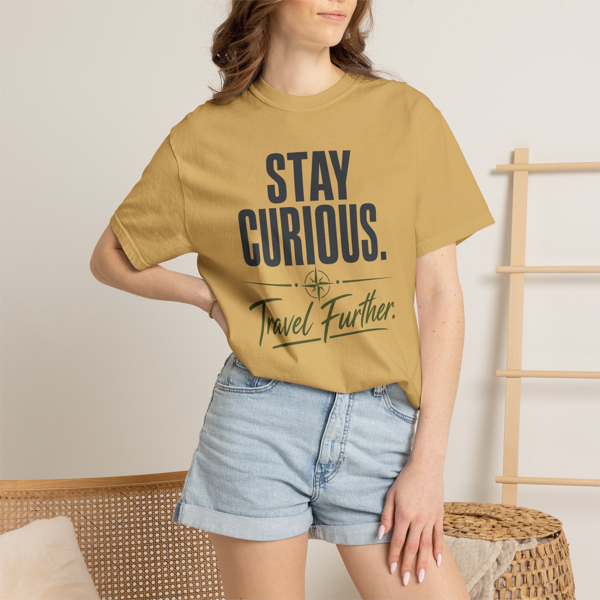 Stay Curious Travel Further - T-Shirt