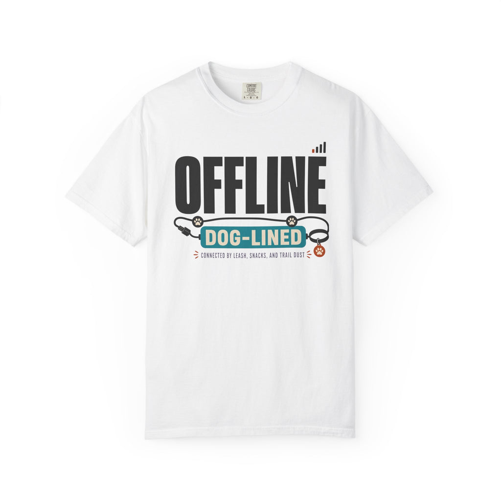 Offline But Dog Lined - T-Shirt