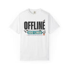 Offline But Dog Lined - T-Shirt