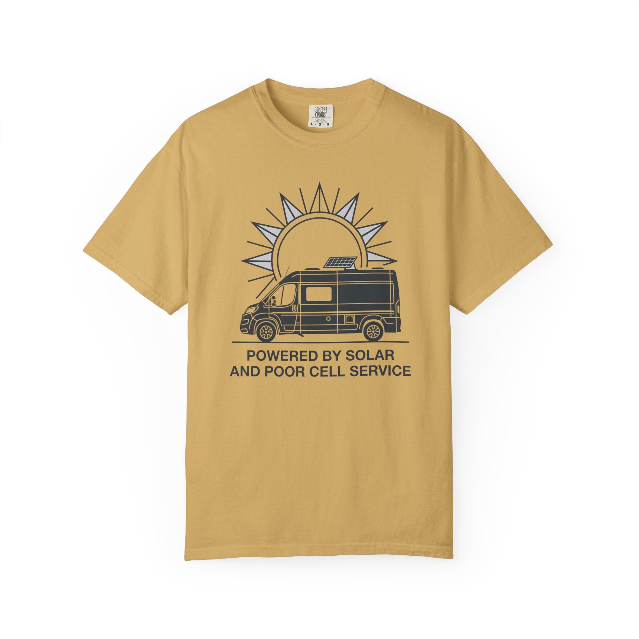 Powered By Solar And Poor Cell Service - T-Shirt