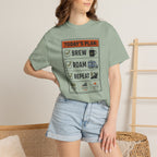 Today S Plan Brew Roam Repeat - T-Shirt