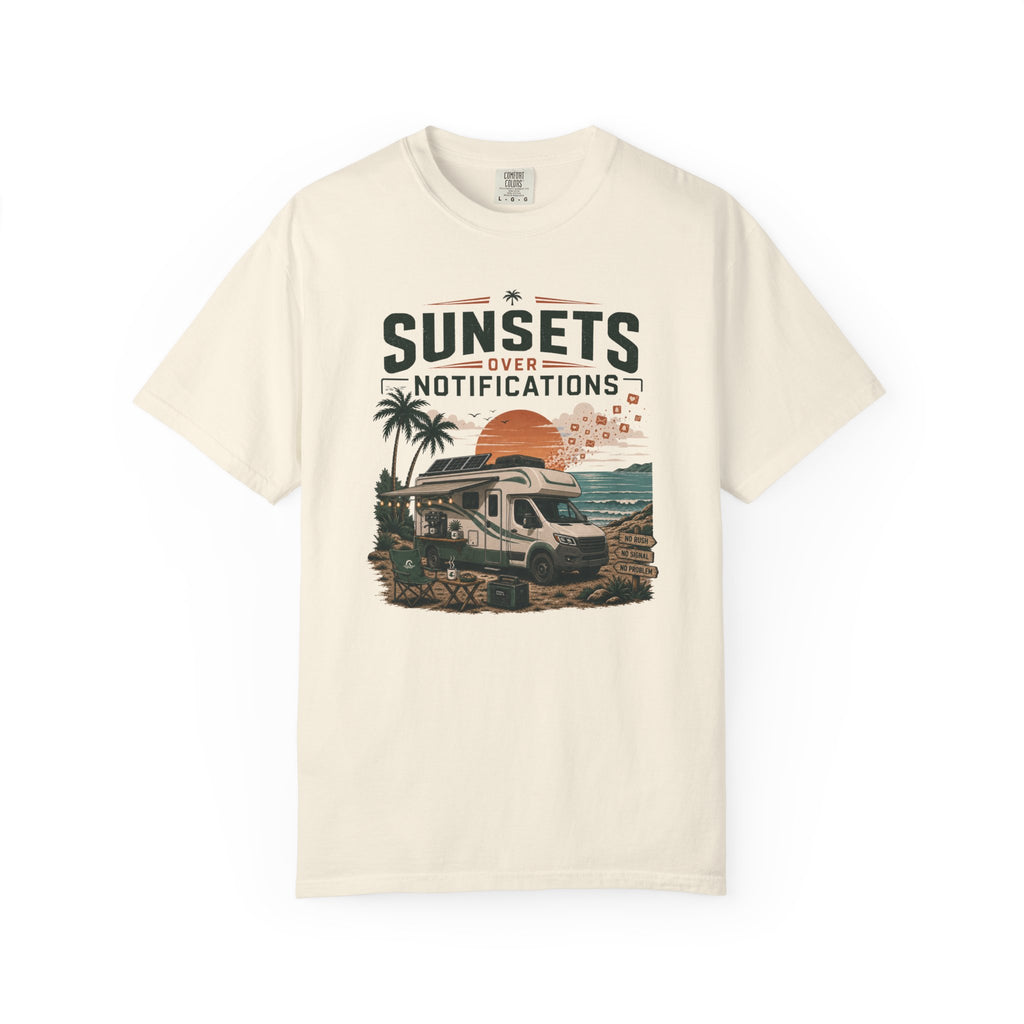 Sunsets Over Notifications - T-Shirt