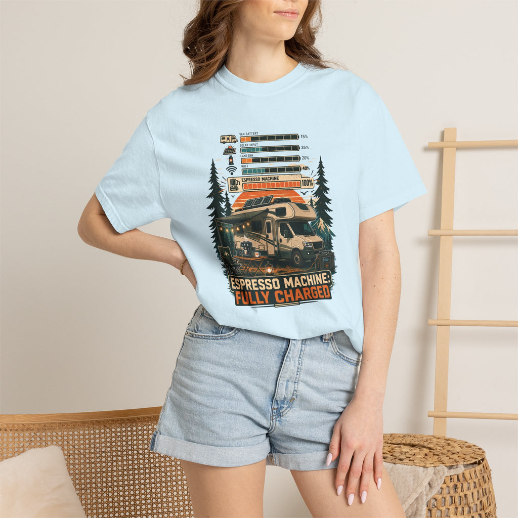 Espresso Machine Fully Charged - T-Shirt