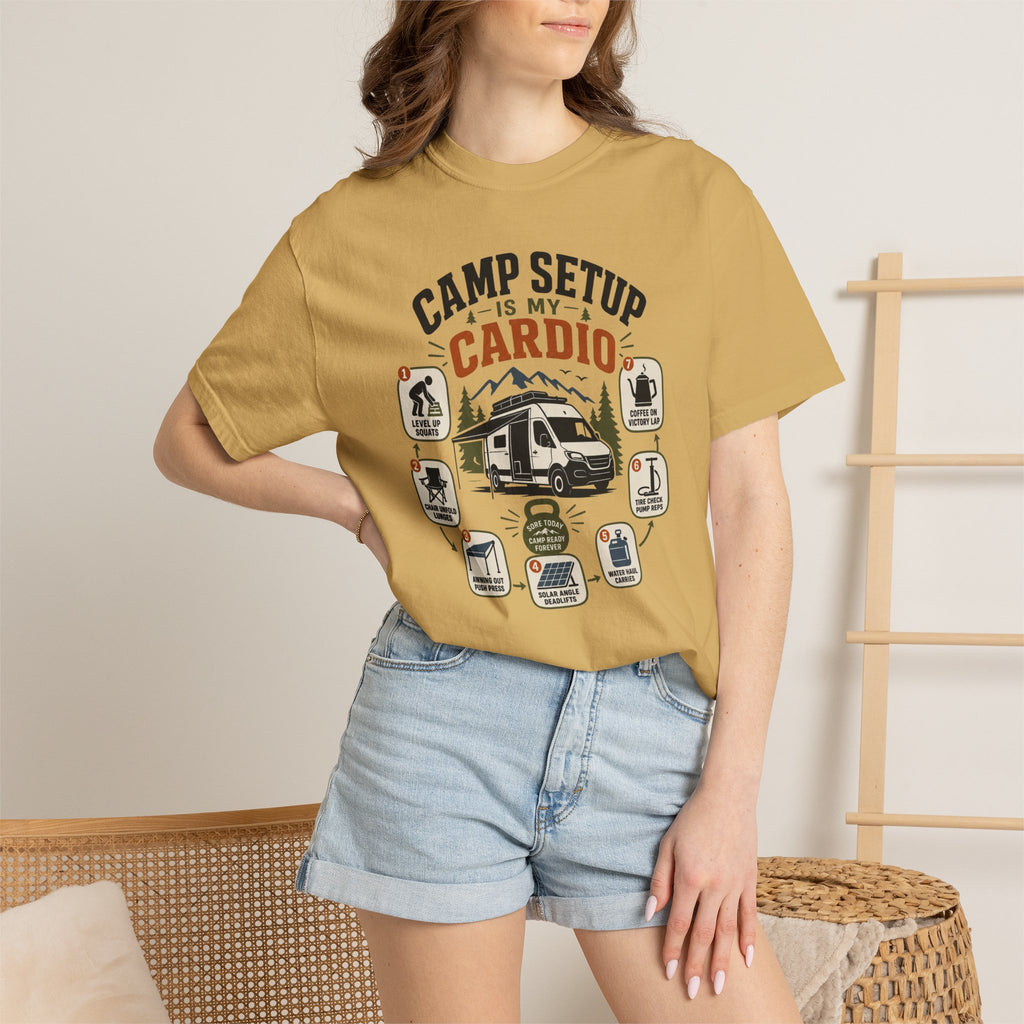 Camp Setup Is My Cardio - T-Shirt