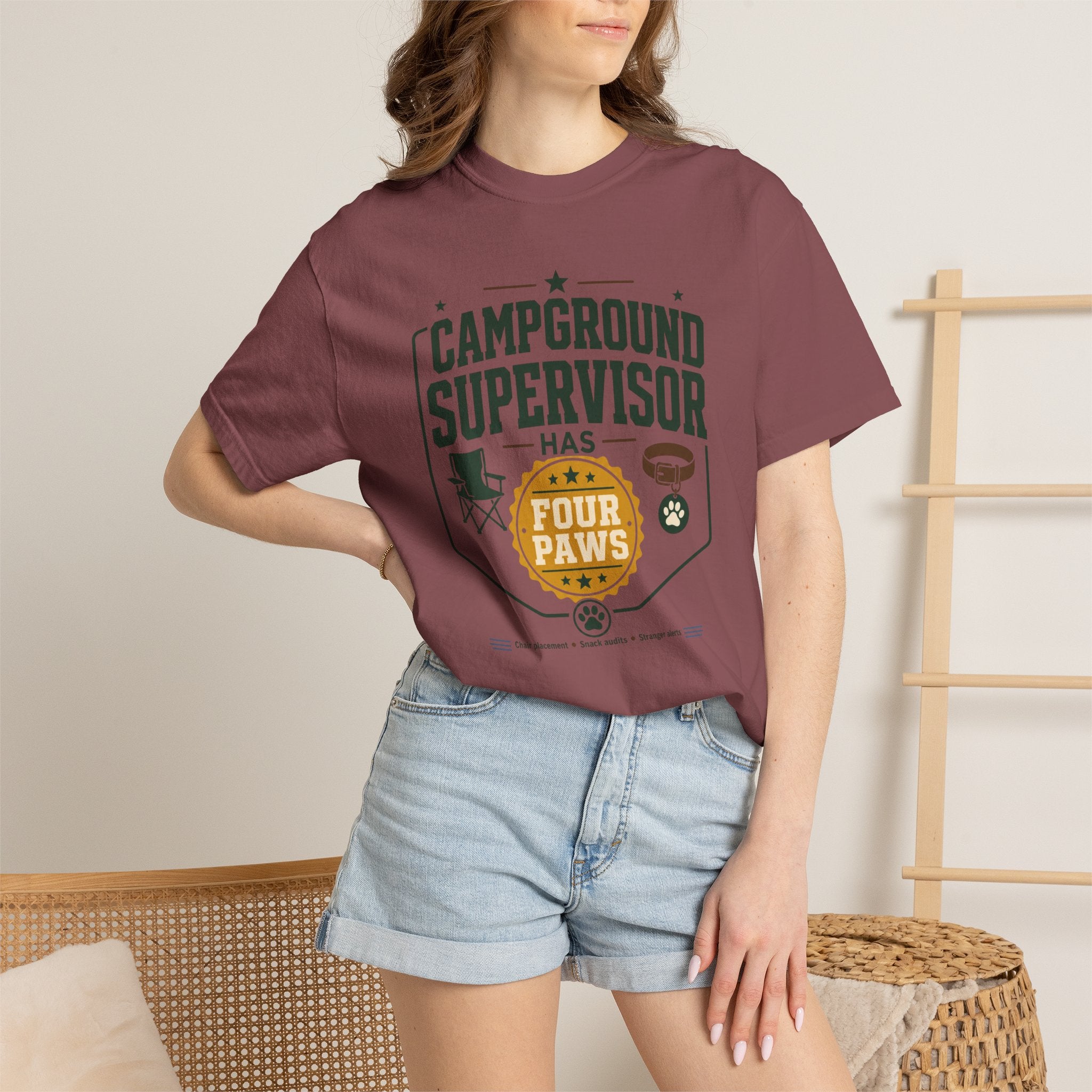 Campground Supervisor Has Four Paws - T-Shirt
